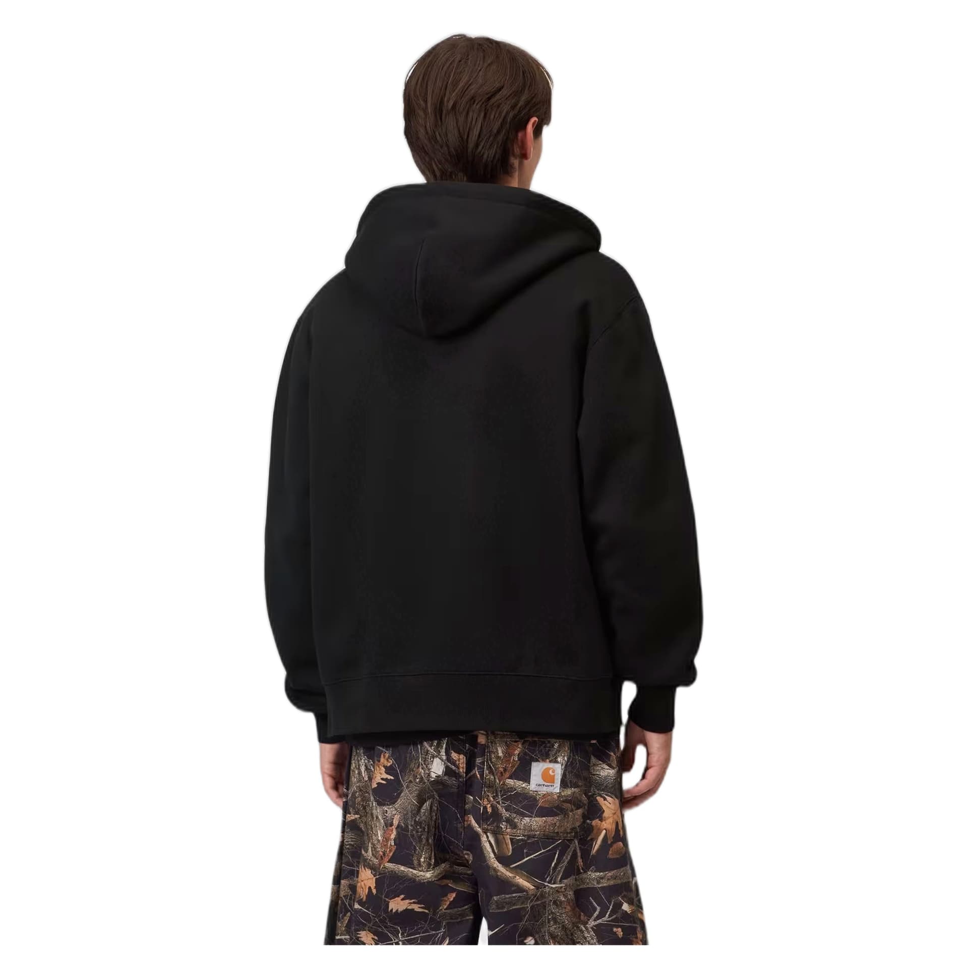 CARHARTT WIP felpa carhartt wip hooded mack jacket - black / wax - 4
