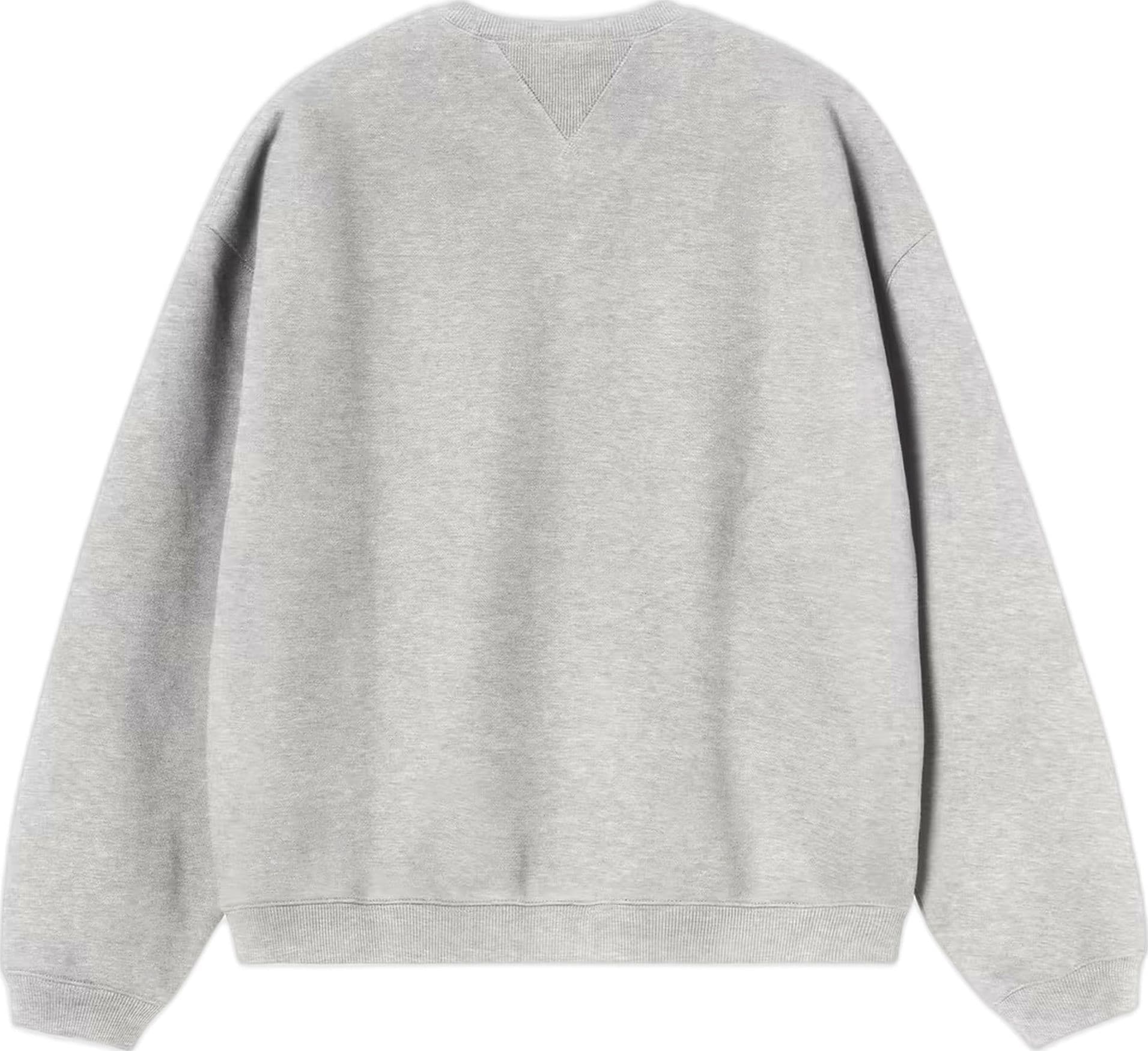 CARHARTT WIP felpa carhartt wip ebbert sweat - grey heather / white - 5