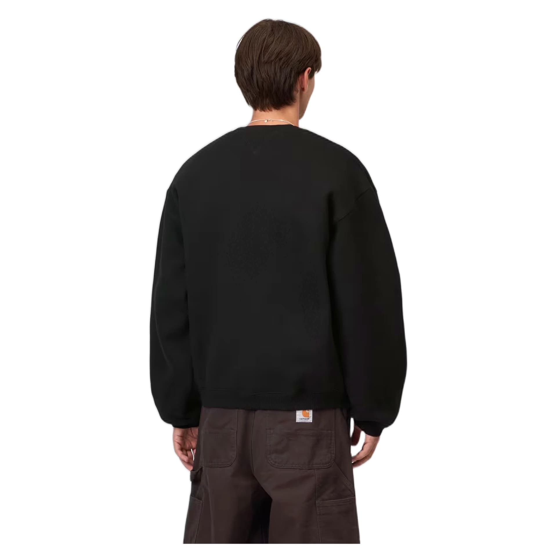 CARHARTT WIP felpa carhartt wip ebbert sweat - black / white - 3