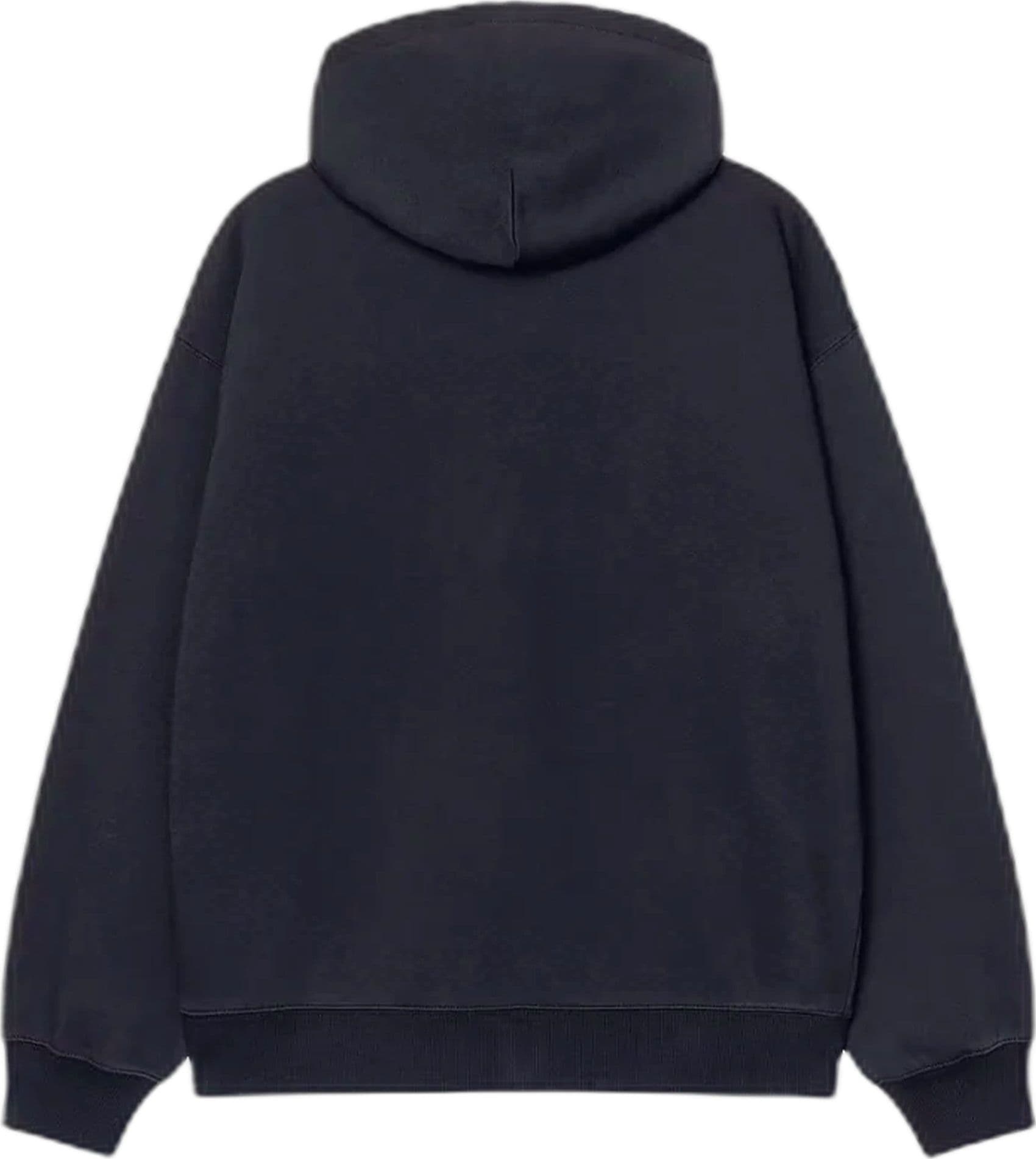 CARHARTT WIP felpa carhartt wip hooded wip sweat jacket - dark navy stone washed - 3