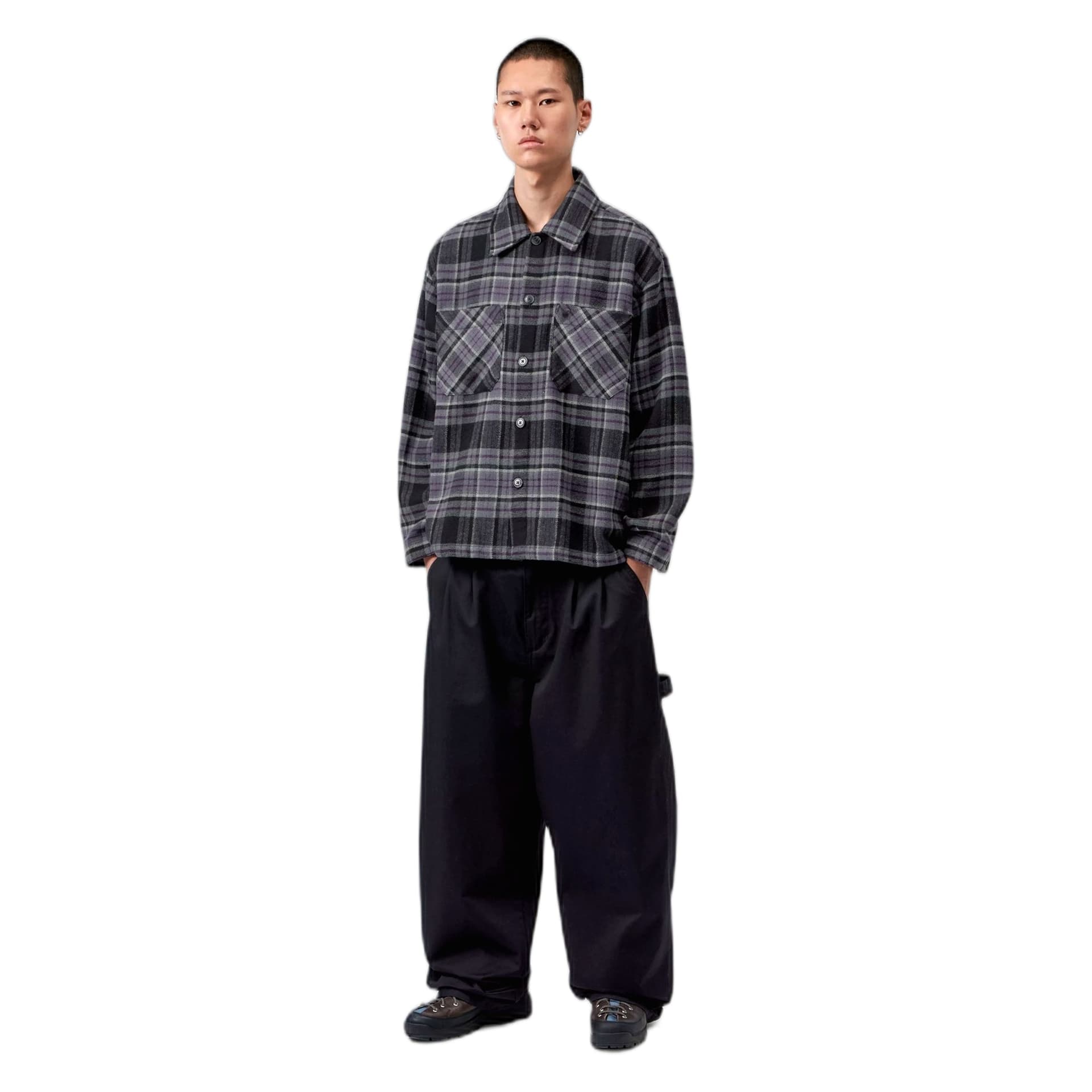 CARHARTT WIP camicia carhartt wip l/s parson shirt - parson check / shady purple - 2