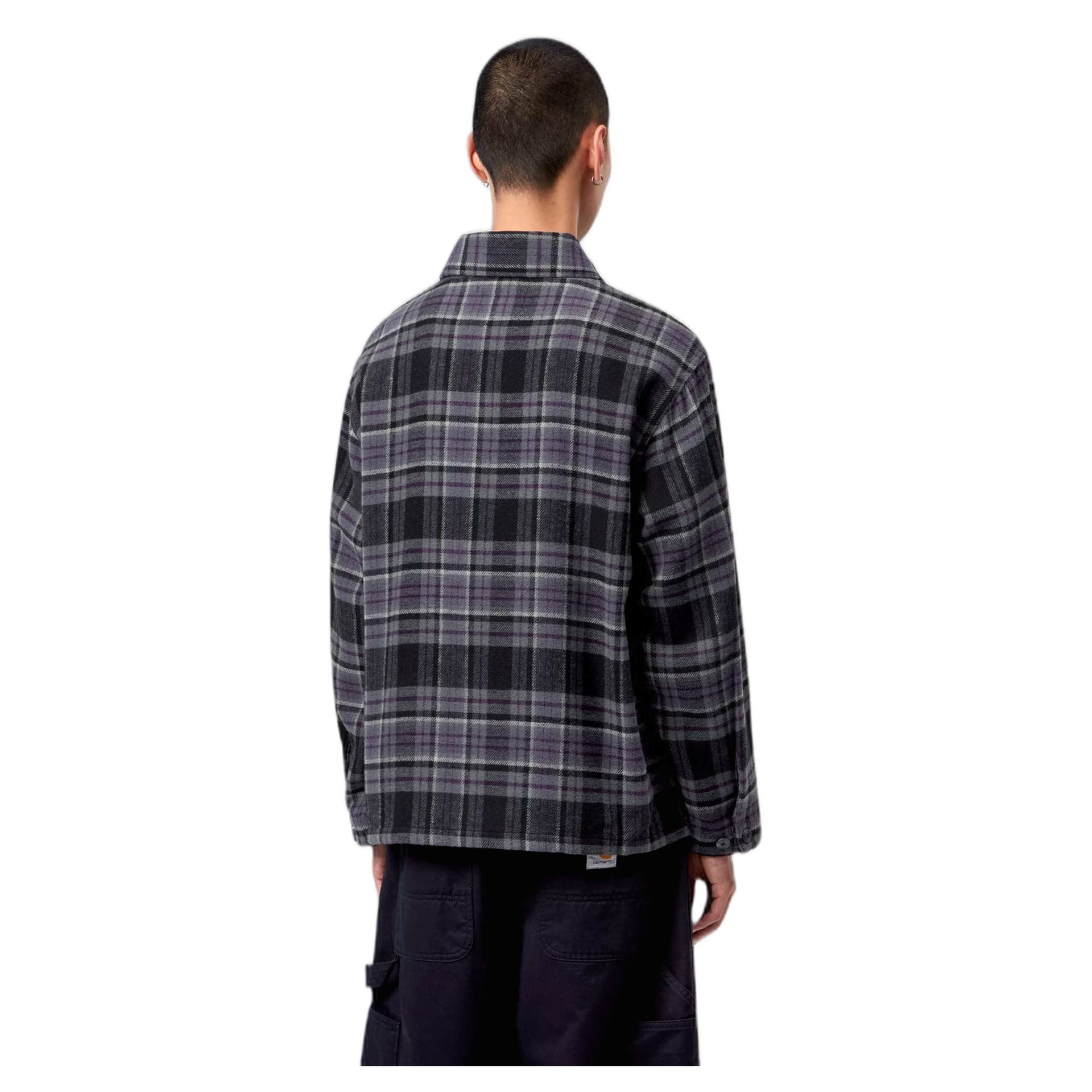 CARHARTT WIP camicia carhartt wip l/s parson shirt - parson check / shady purple - 3