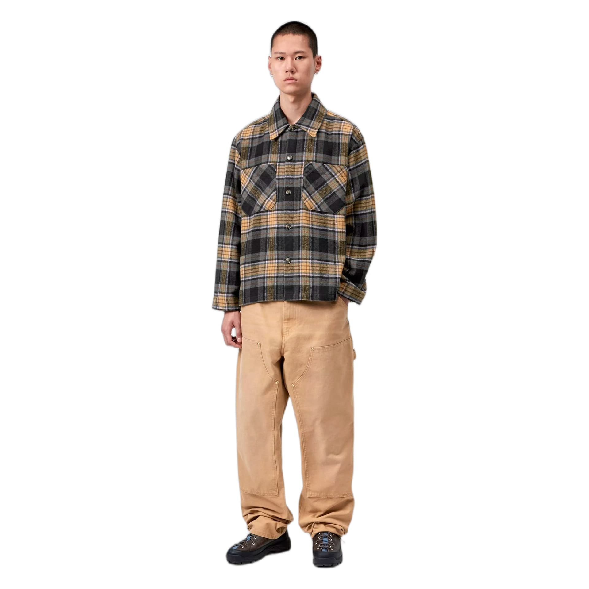 CARHARTT WIP camicia carhartt wip l/s parson shirt - parson check / wip dusty h brown - 2