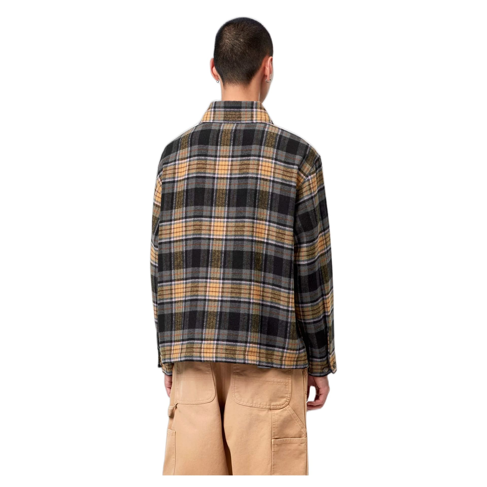 CARHARTT WIP camicia carhartt wip l/s parson shirt - parson check / wip dusty h brown - 3