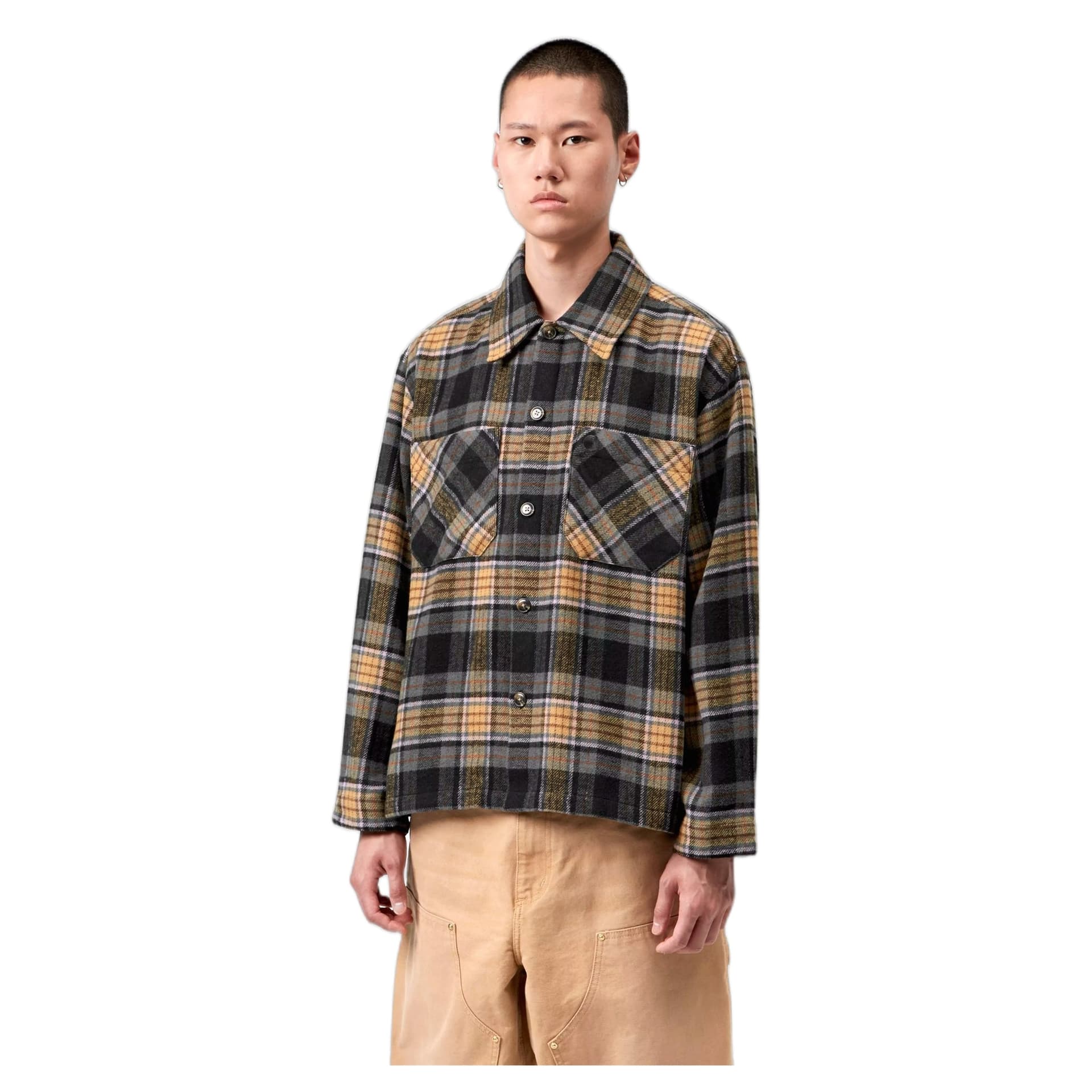 CARHARTT WIP camicia carhartt wip l/s parson shirt - parson check / wip dusty h brown - 4