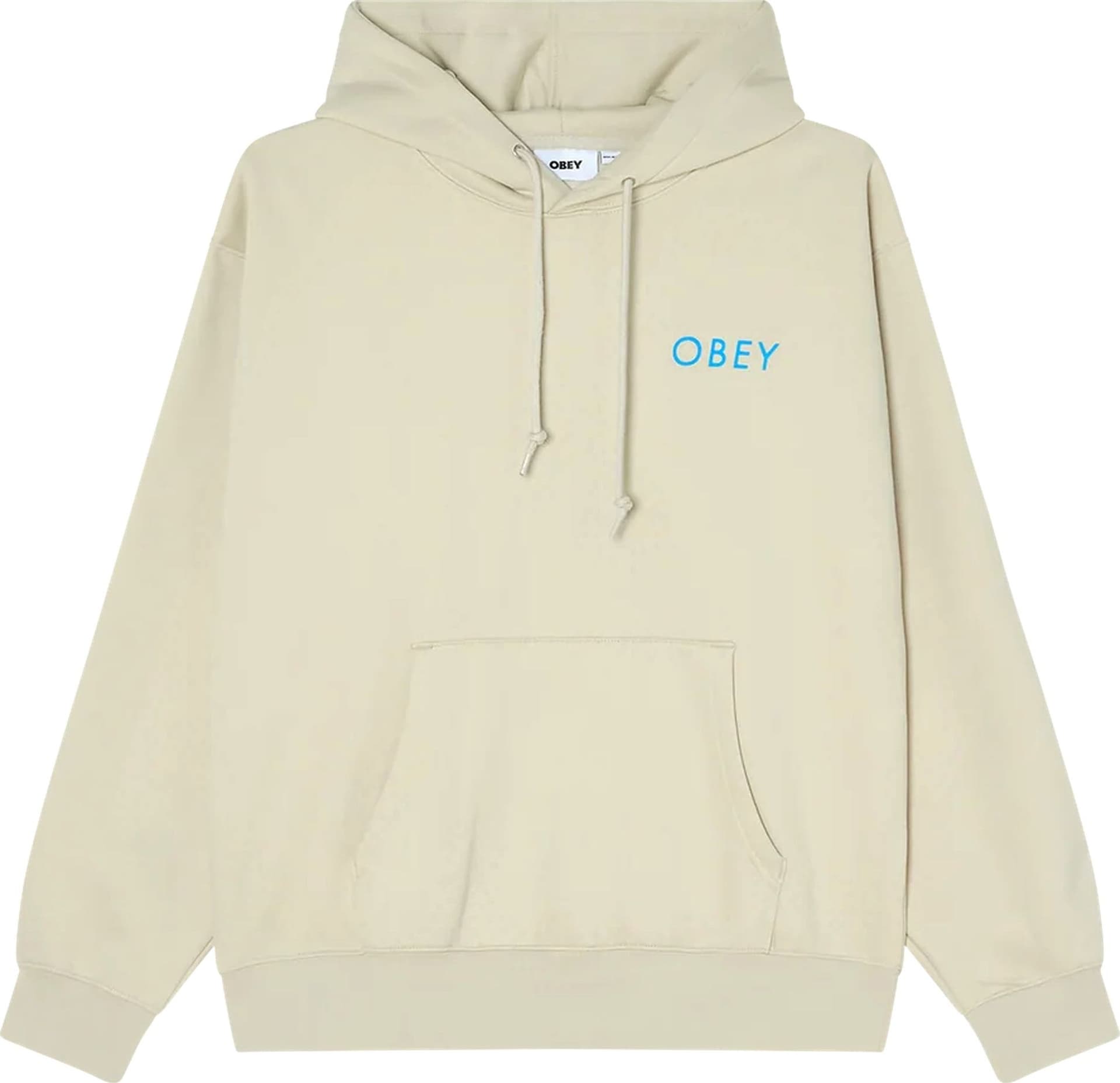 OBEY felpa obey peace brick hood fleece - moonstruck - 2