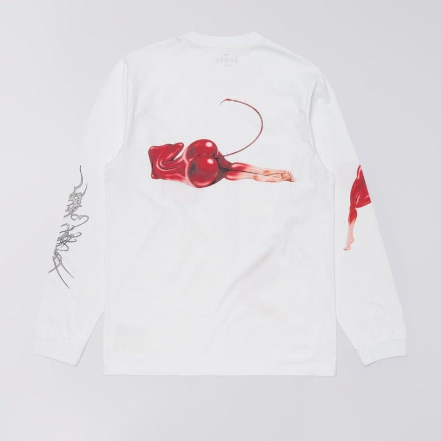 EDWIN longsleeve edwin cherry devil ts ls - white - 2