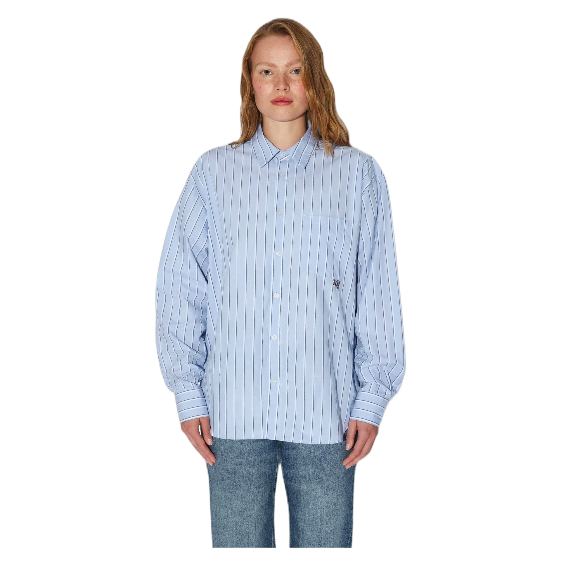 DRDENIM camicia dr.denim wes shirt - blue stripe - 2