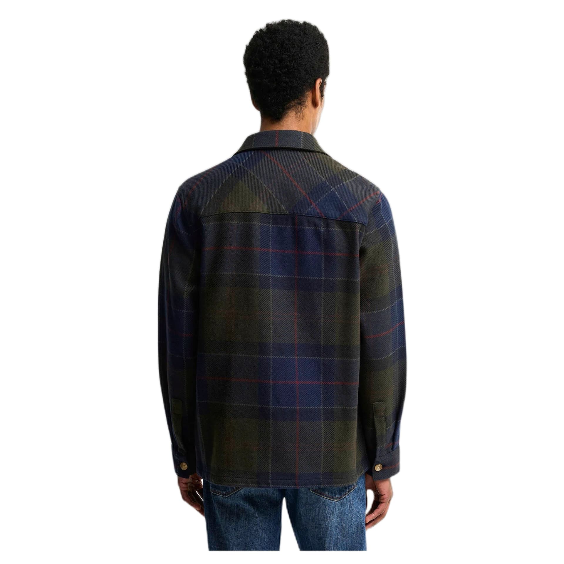 BARBOUR camicia barbour oversized tartan overshirt - shadow classic tartan - 3