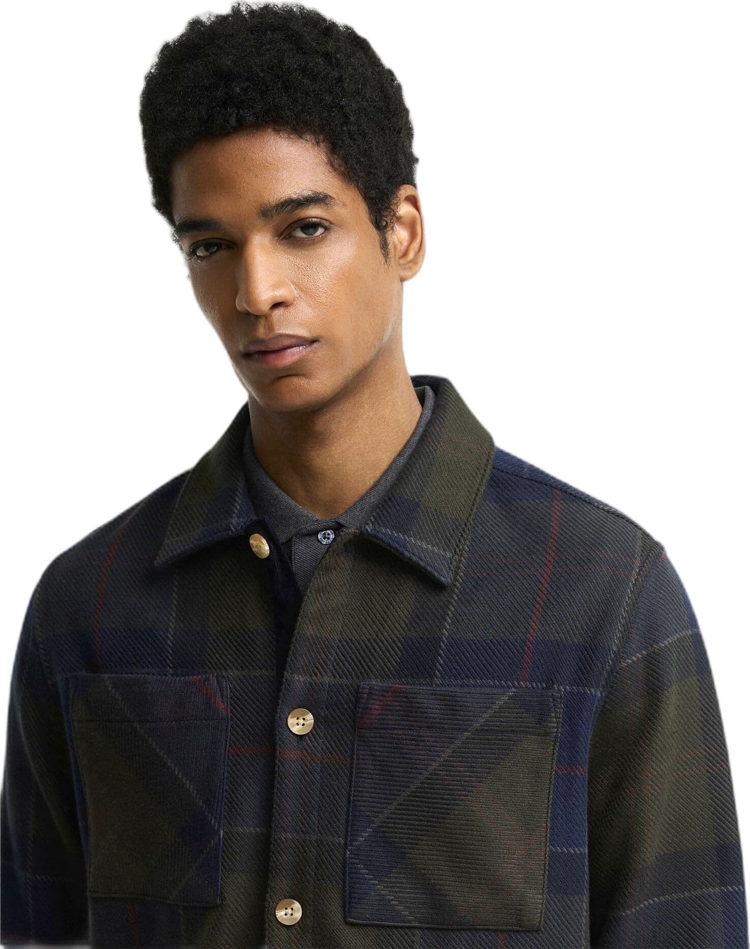 BARBOUR camicia barbour oversized tartan overshirt - shadow classic tartan - 5