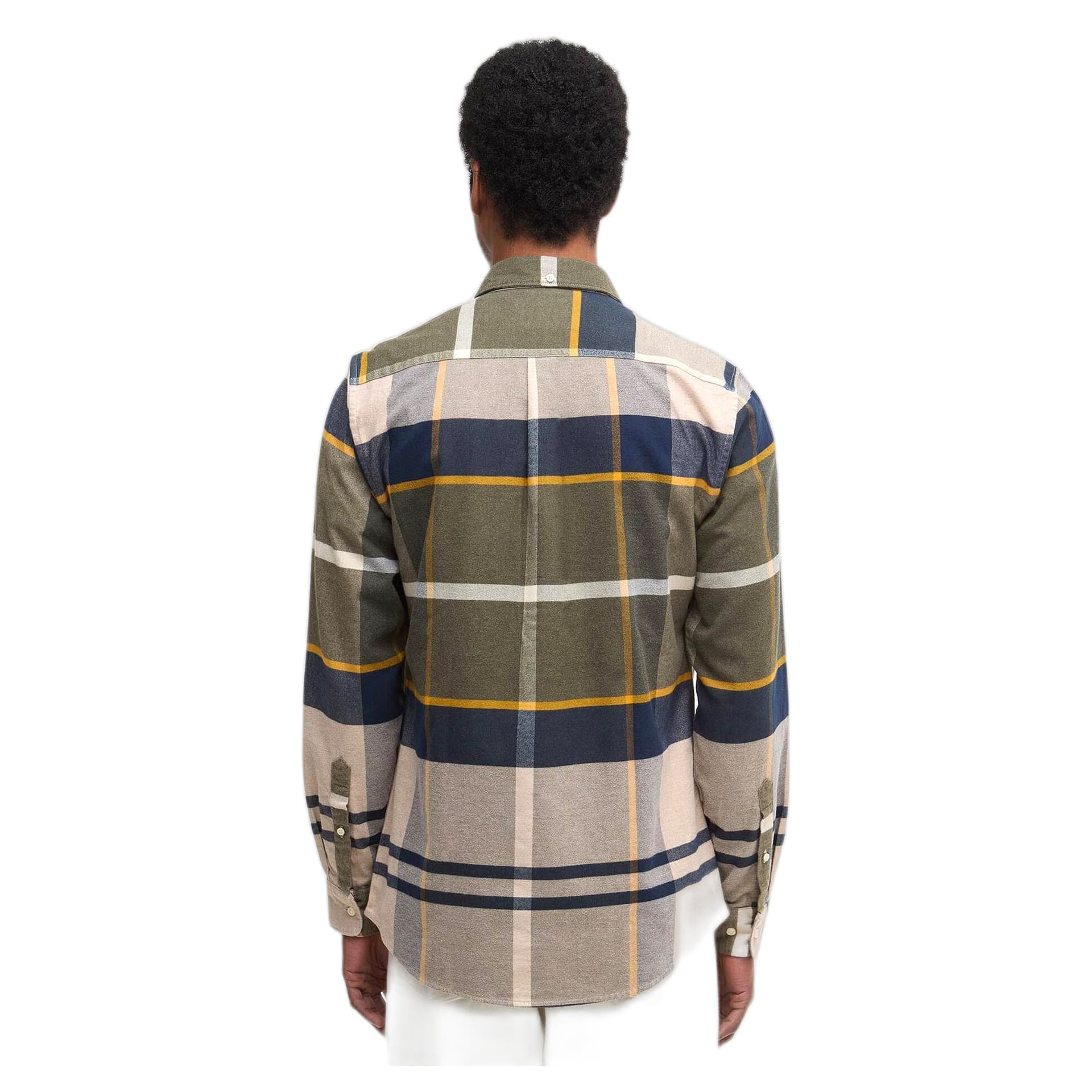 BARBOUR camicia barbour iceloch tailored shirt - forest mist - 4
