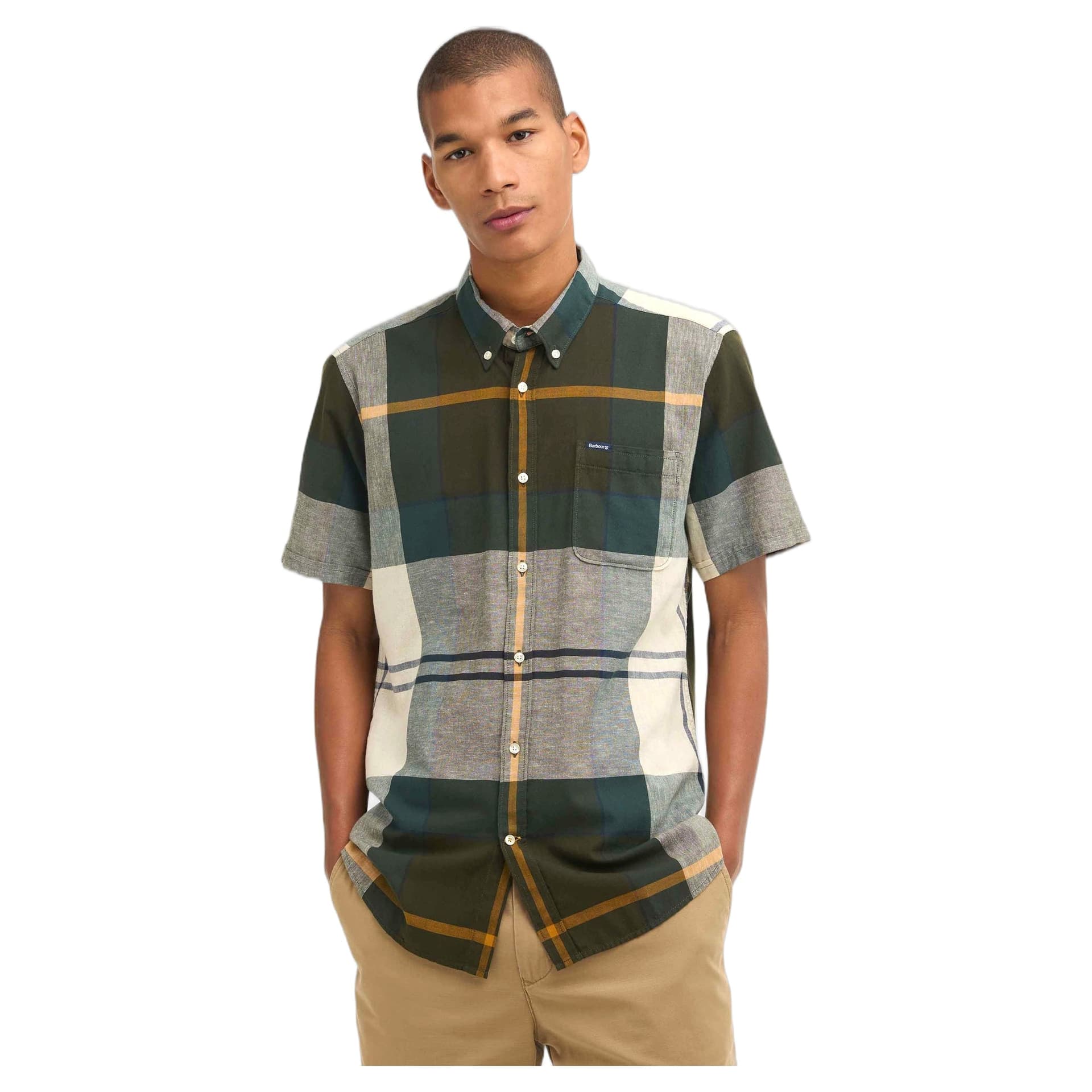 BARBOUR camicia barbour douglas s/s tailored shirt - ancient tartan - 2