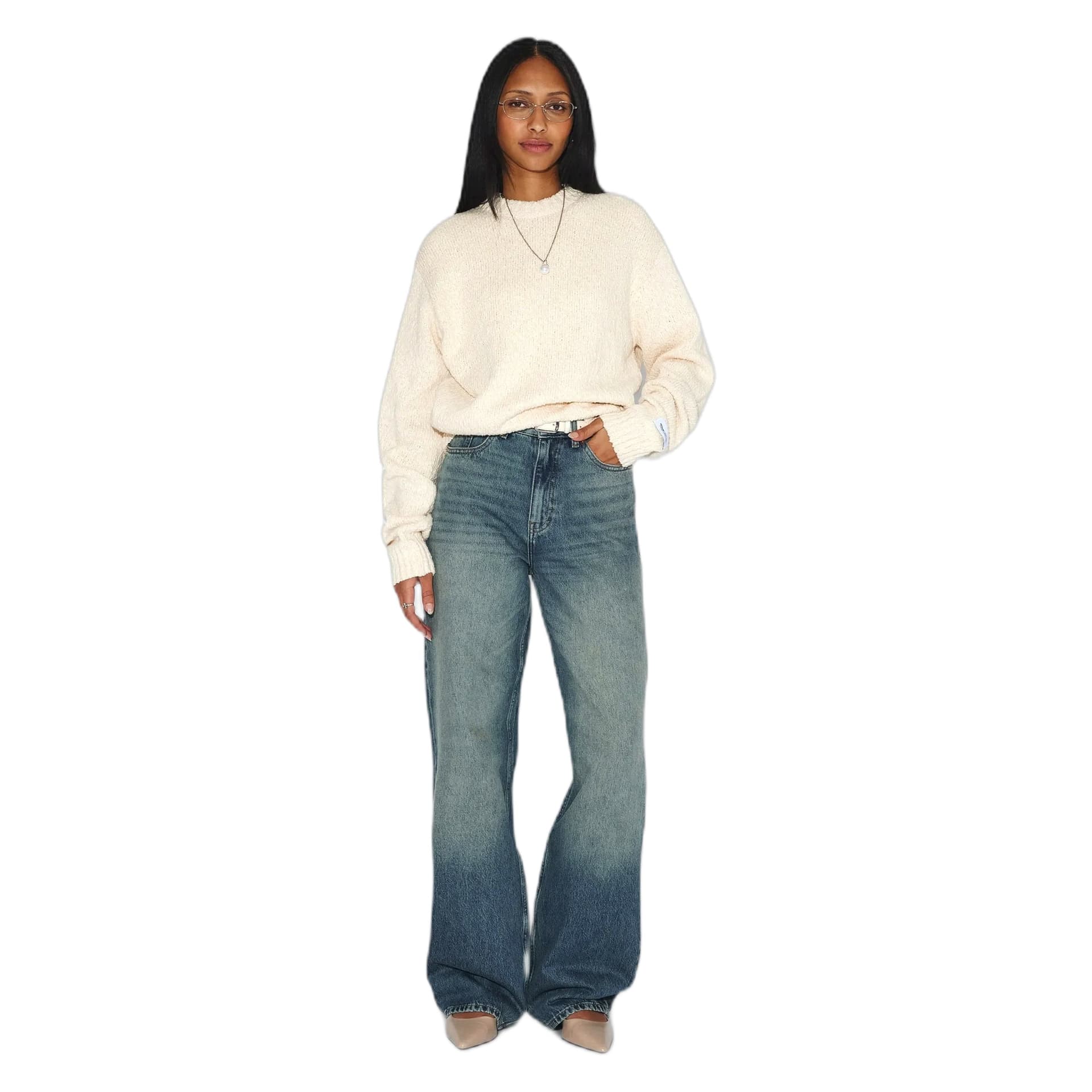 DRDENIM maglione dr.denim mic sweater - ecru - 4
