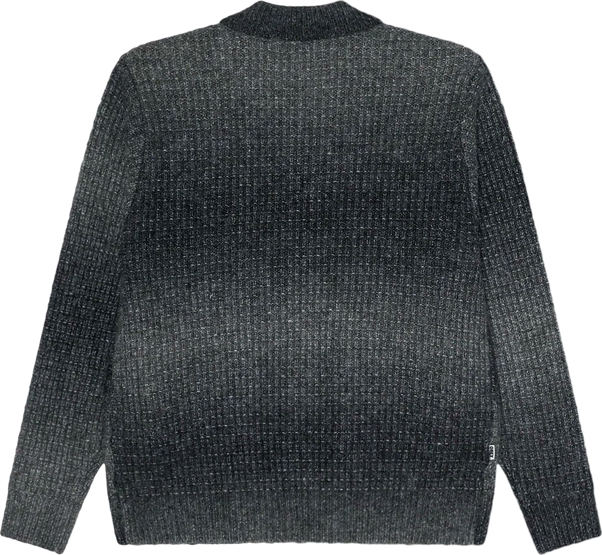 OBEY cardigan obey anton gradient cardigan - charcoal multi - 2