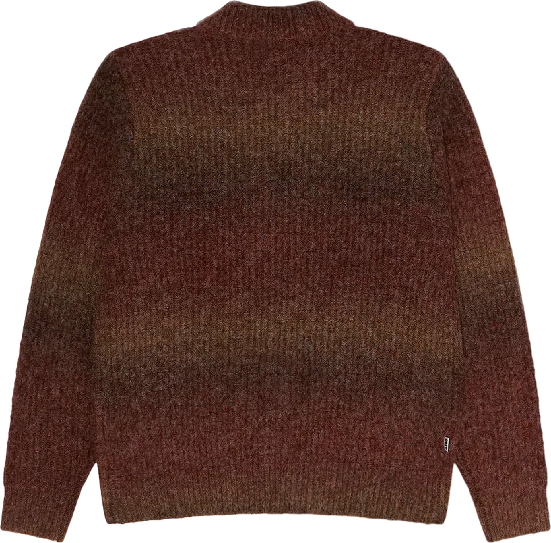 OBEY cardigan obey anton gradient cardigan - brown multi - 2