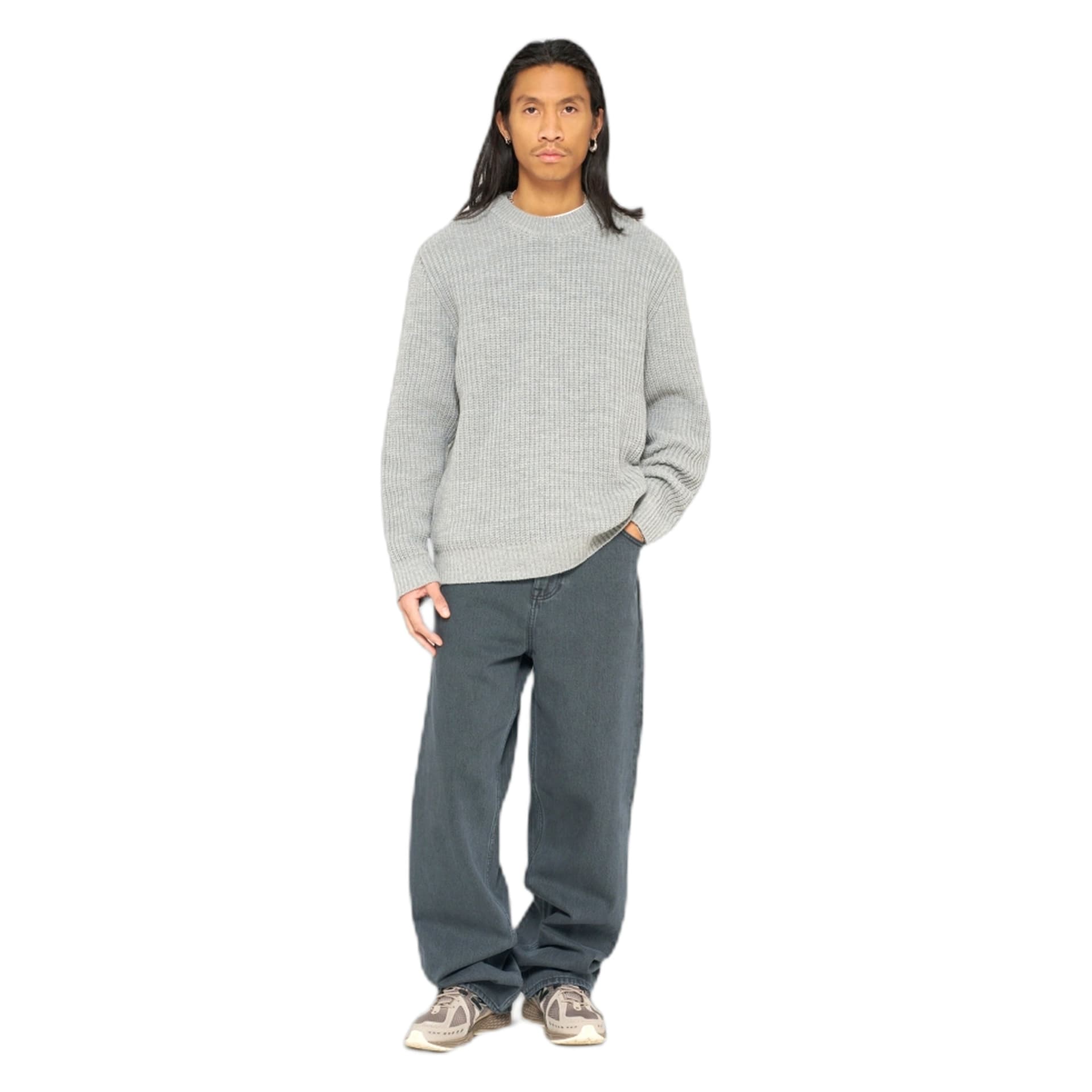 EDWIN maglione edwin nix sweater - grey - 3