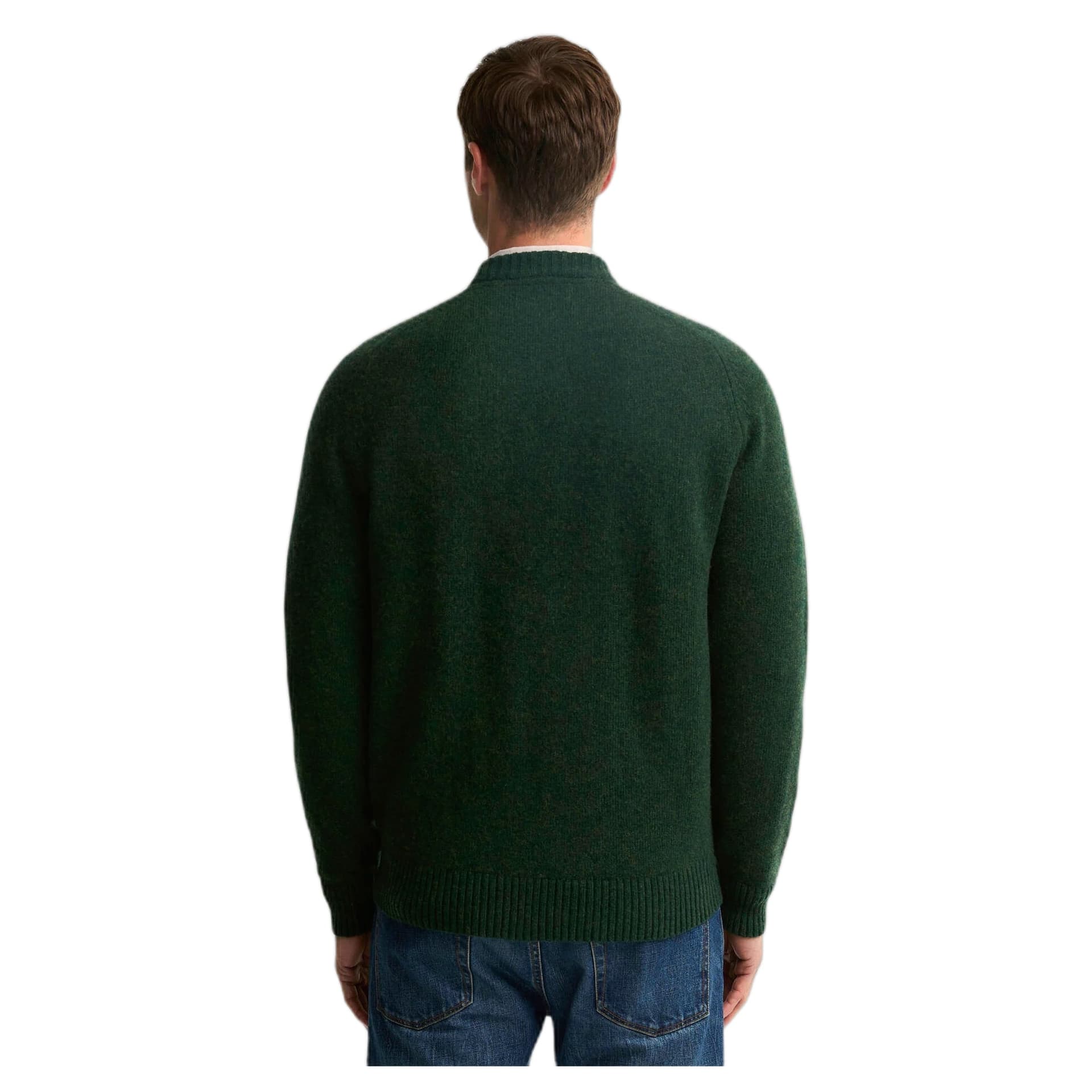 BARBOUR maglione barbour newton crew neck sweater - sage - 4