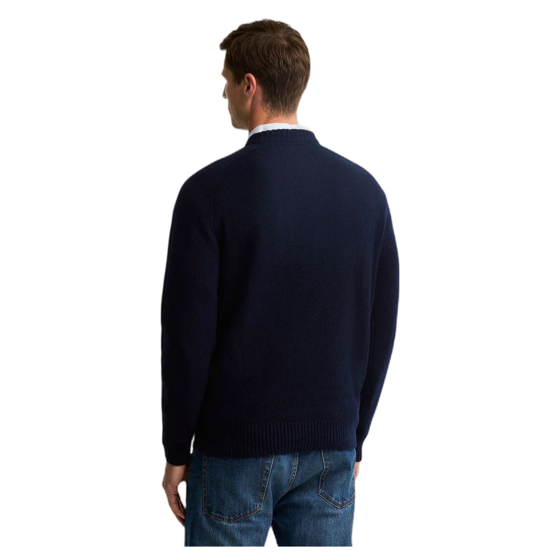 BARBOUR maglione barbour newton crew neck sweater - navy - 4