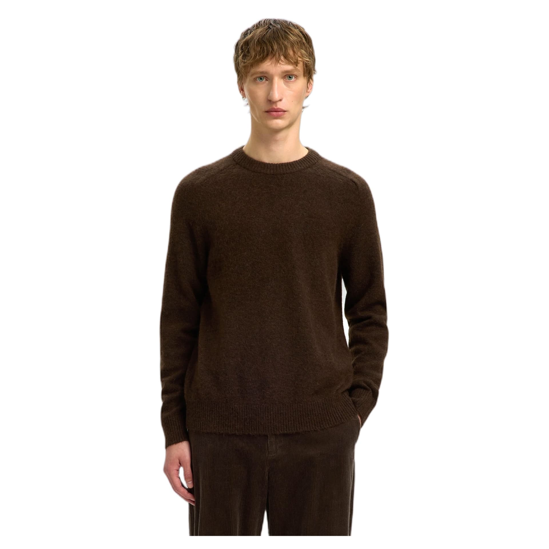 SELECTED maglione selected homme rai ls knit reg crew neck - delicioso - 2