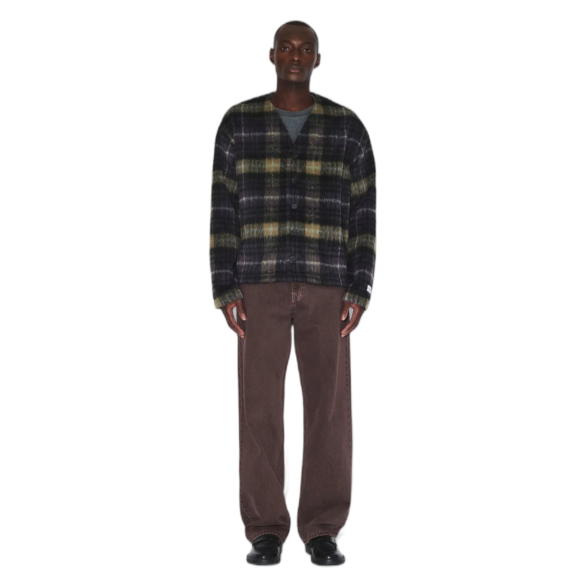 DRDENIM cardigan dr.denim julian cardigan - black olive check - 4