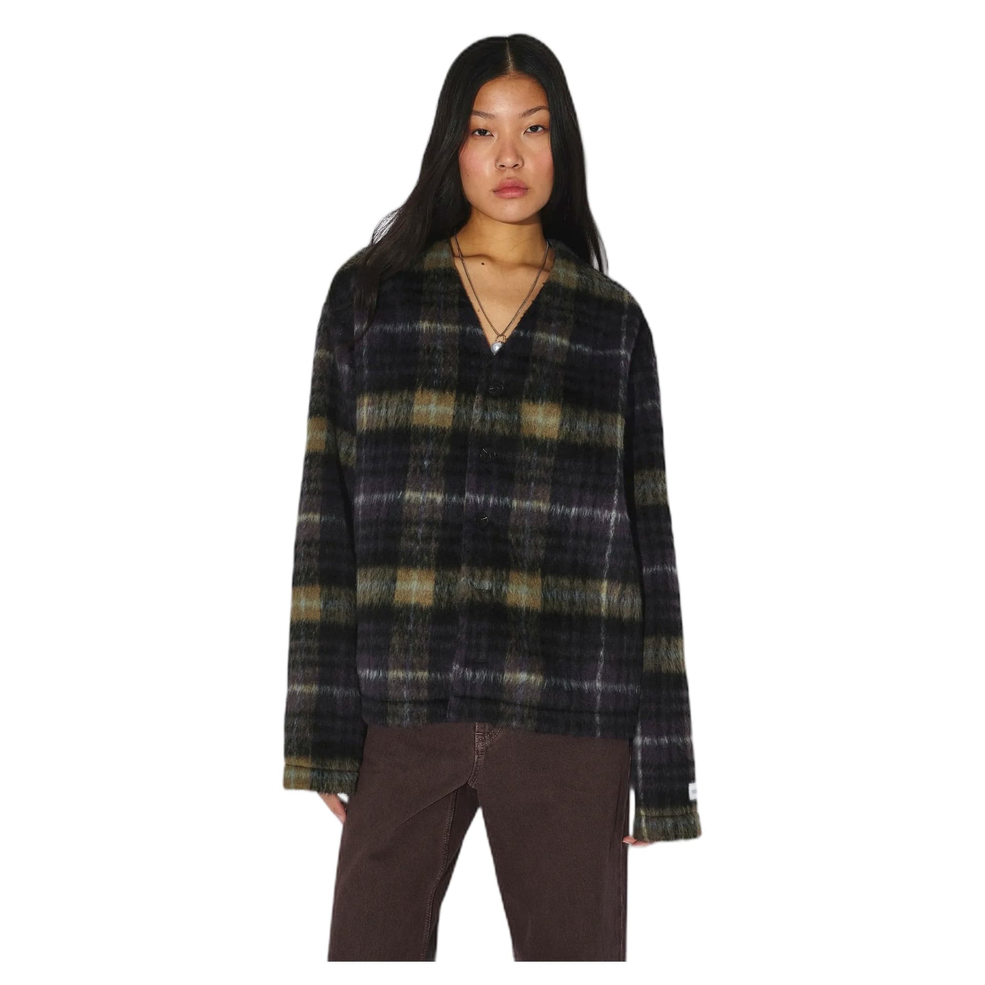 DRDENIM cardigan dr.denim julian cardigan - black olive check - 7