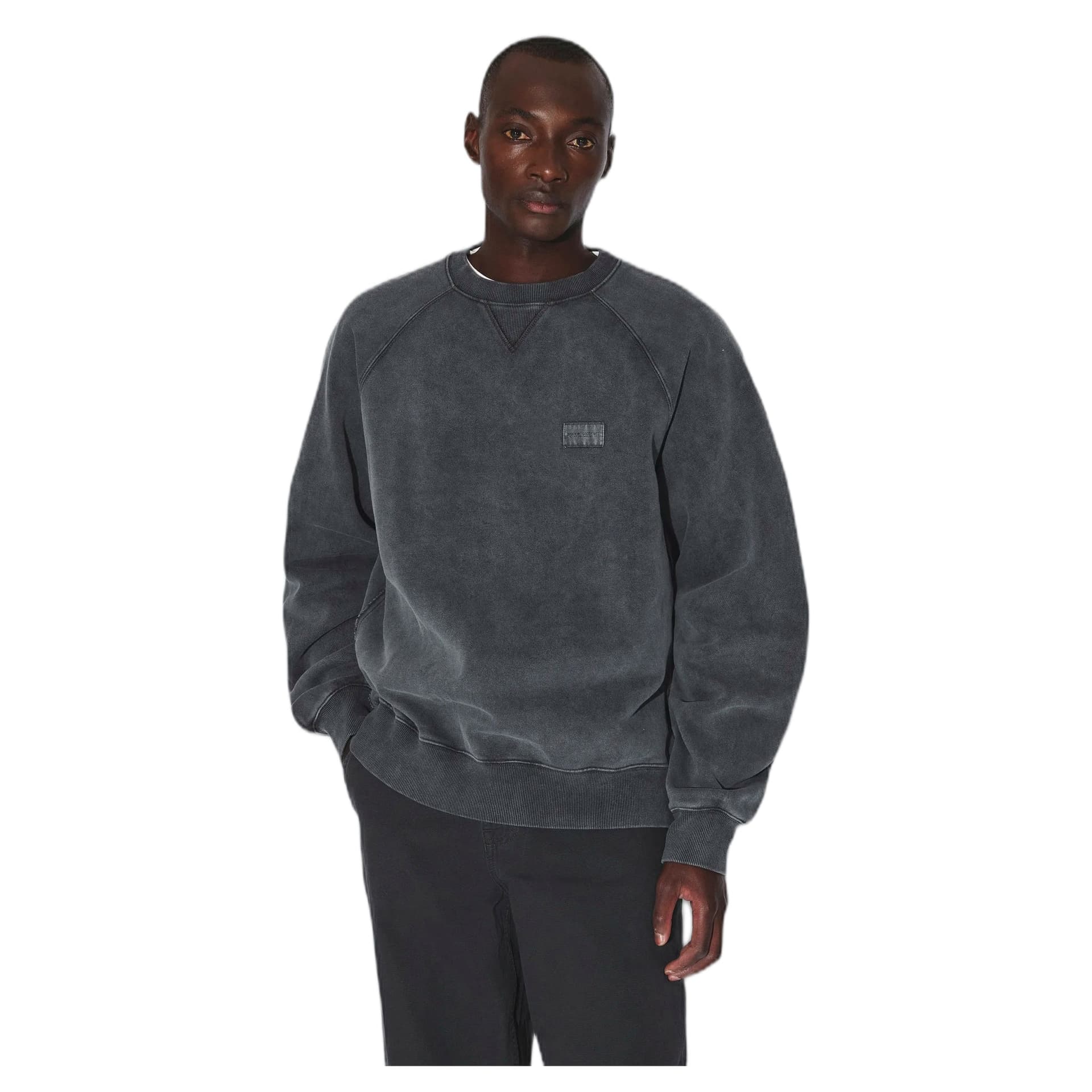 DRDENIM felpa dr.denim andie sweater - grey black overdye - 3