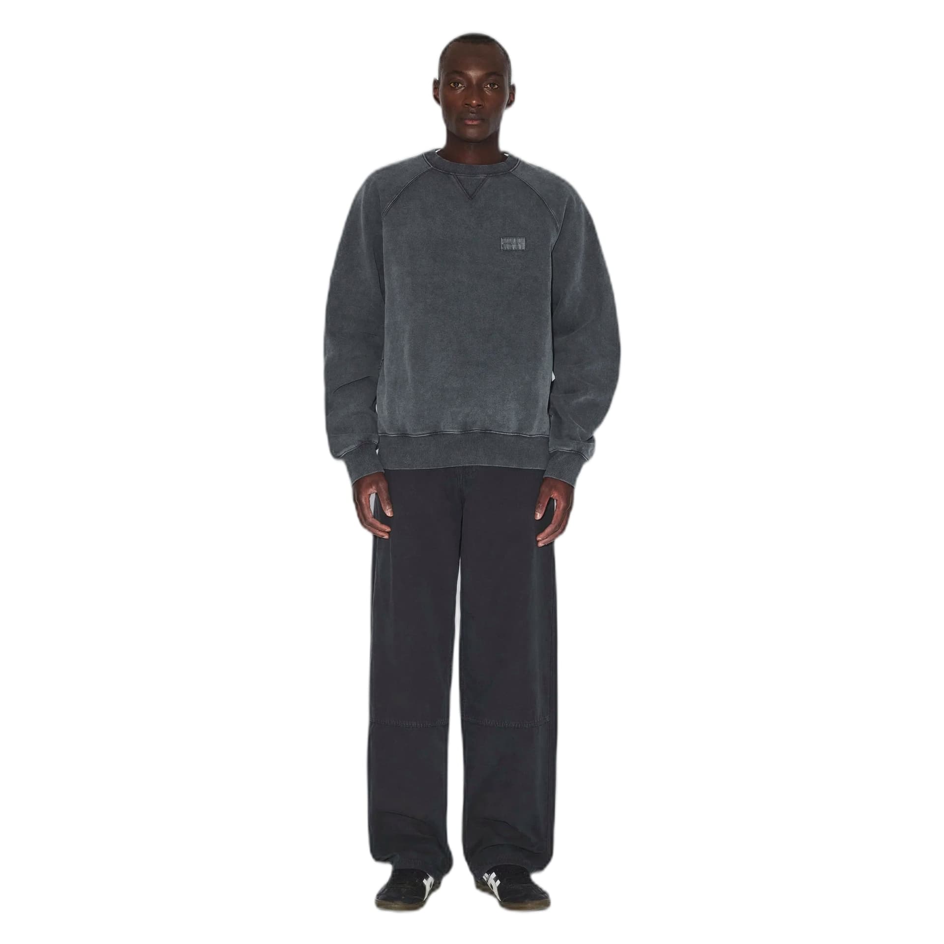 DRDENIM felpa dr.denim andie sweater - grey black overdye - 5