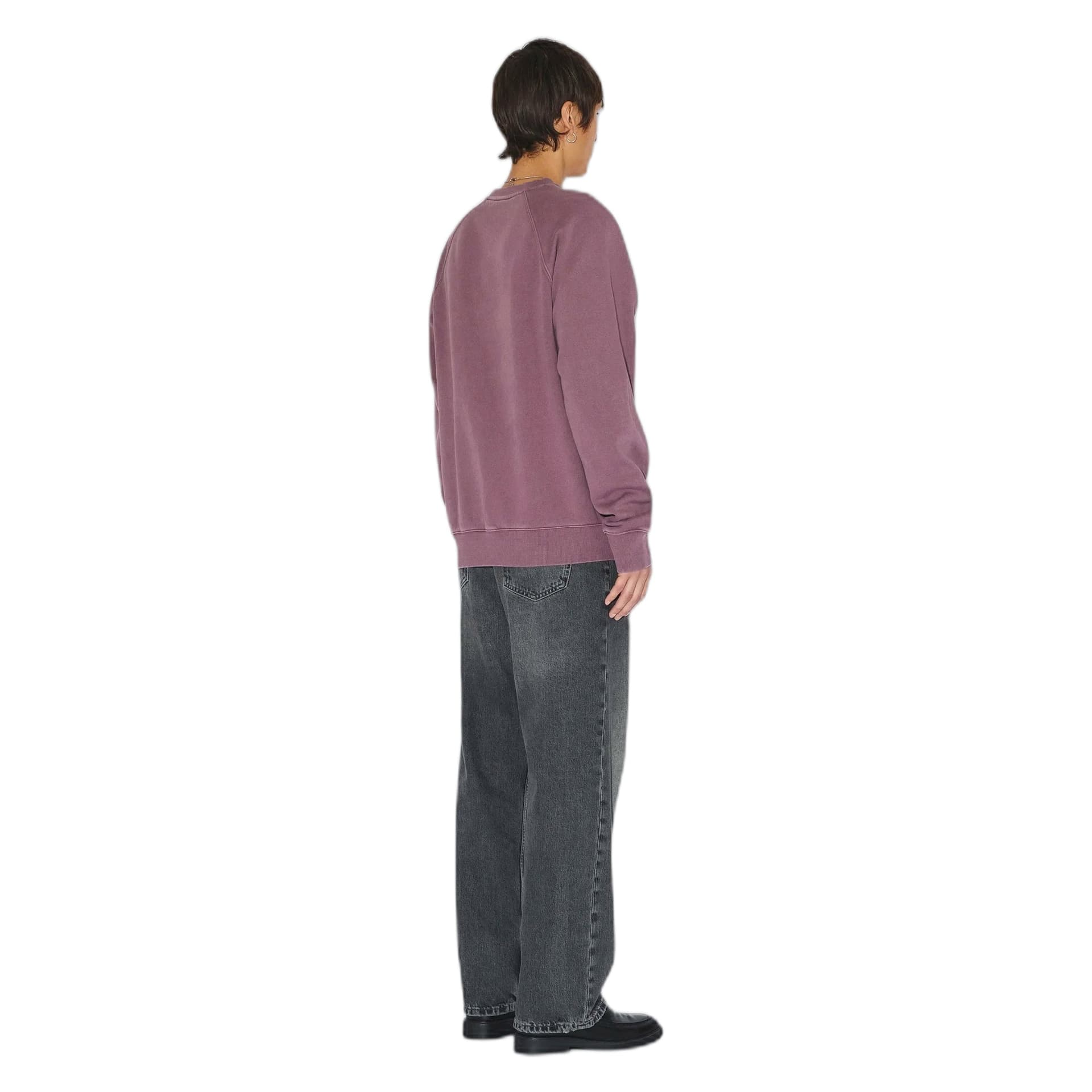 DRDENIM felpa dr.denim andie sweater - aubergine overdye - 8