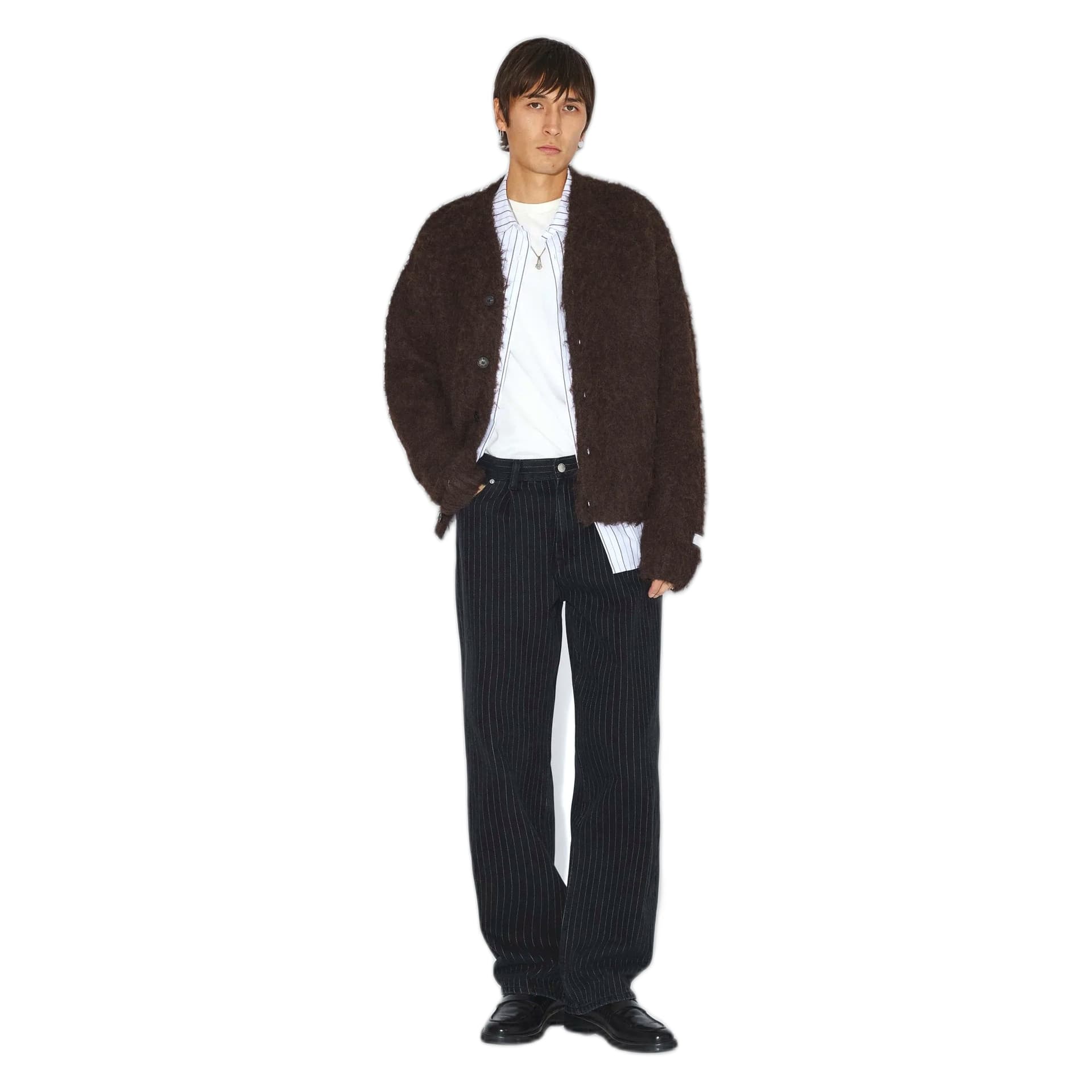 DRDENIM jeans dr denim omar relaxed pleated - washed black pinstripe - 5