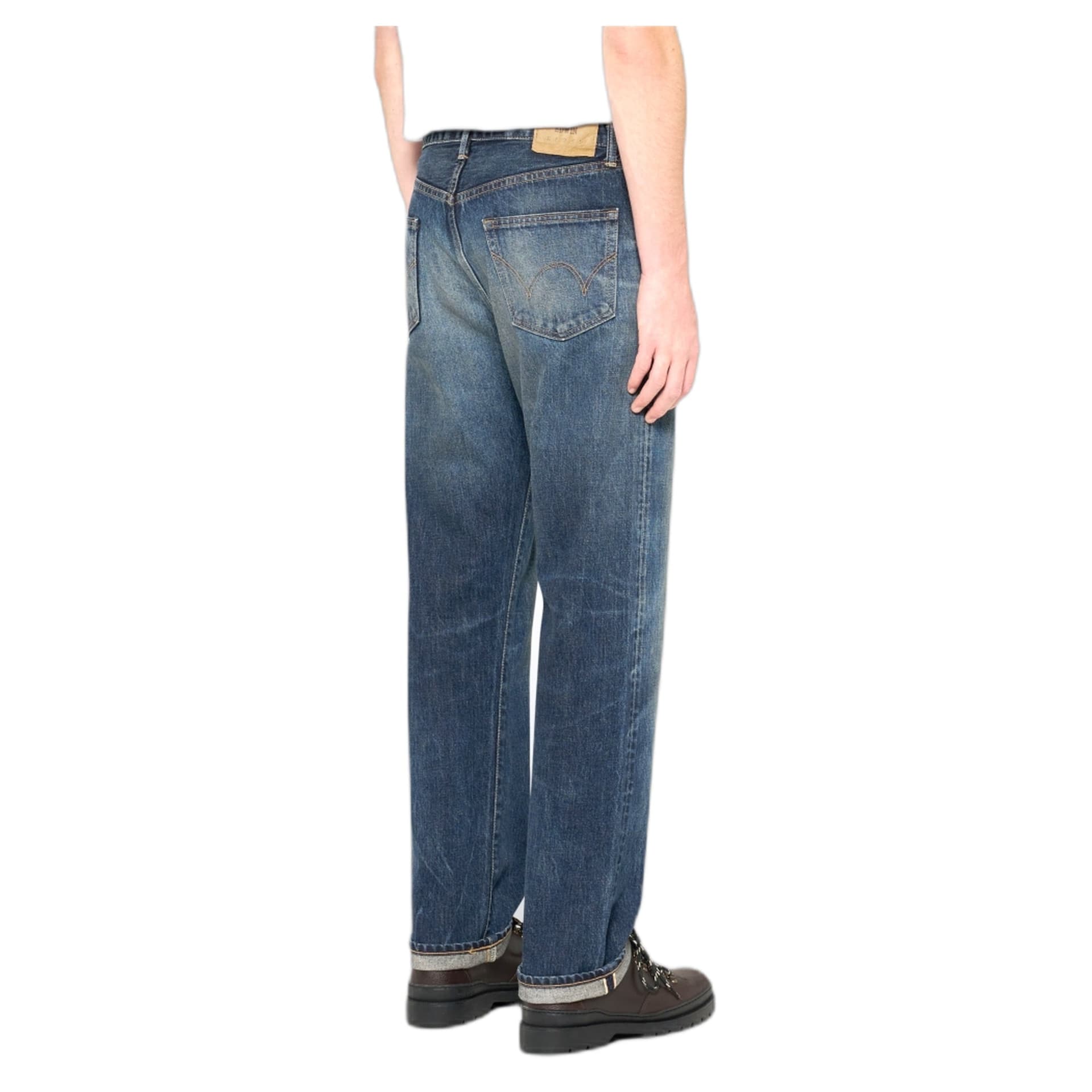 EDWIN jeans edwin regular straight japan - blue dark used - 4