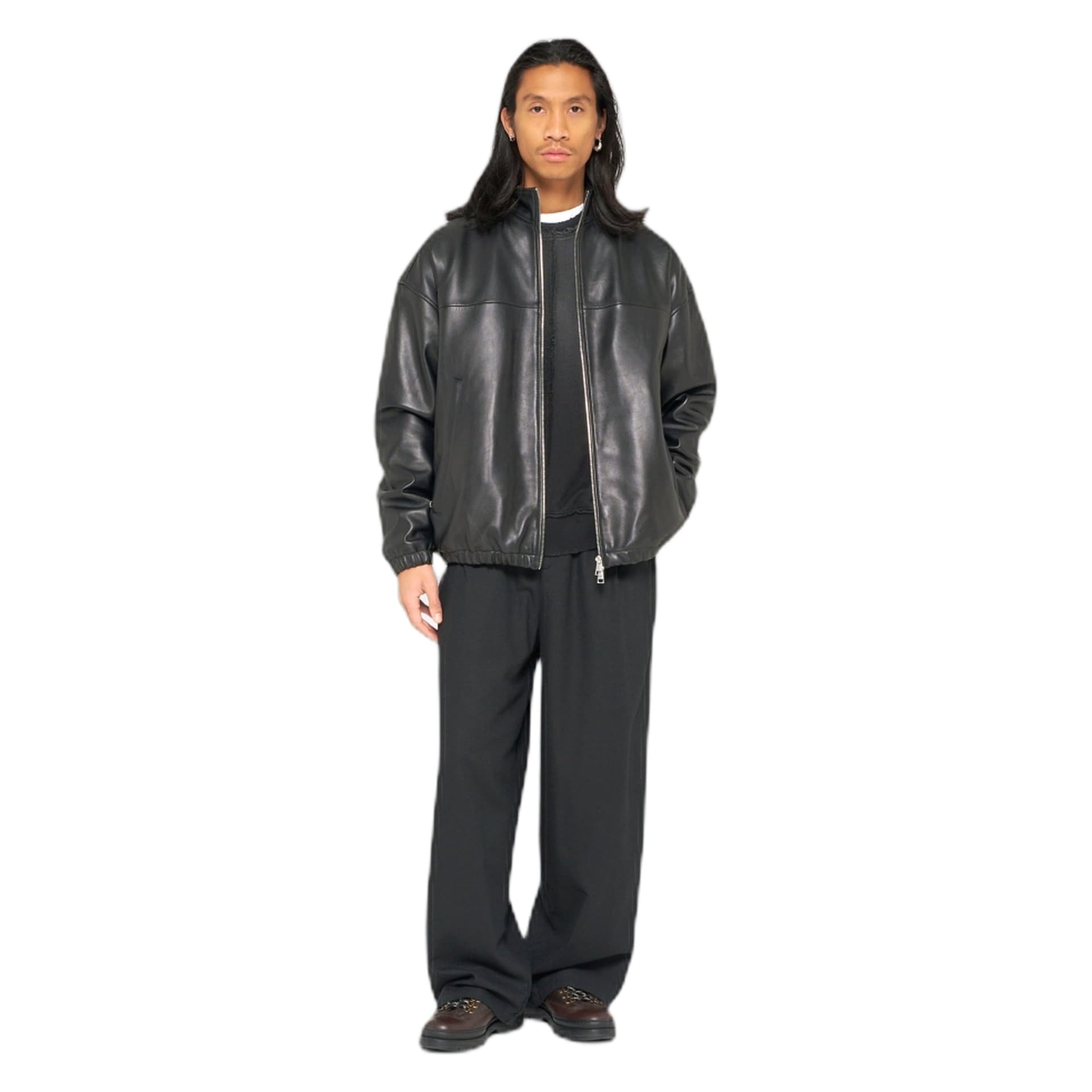 EDWIN giacca edwin in pelle fury jacket - black - 5