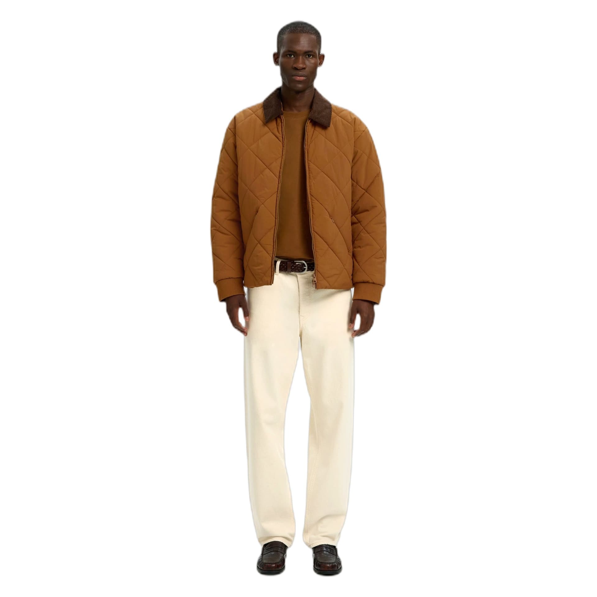 SELECTED HOMME giacca selected homme bryce quilted puffer - monks robe - 3