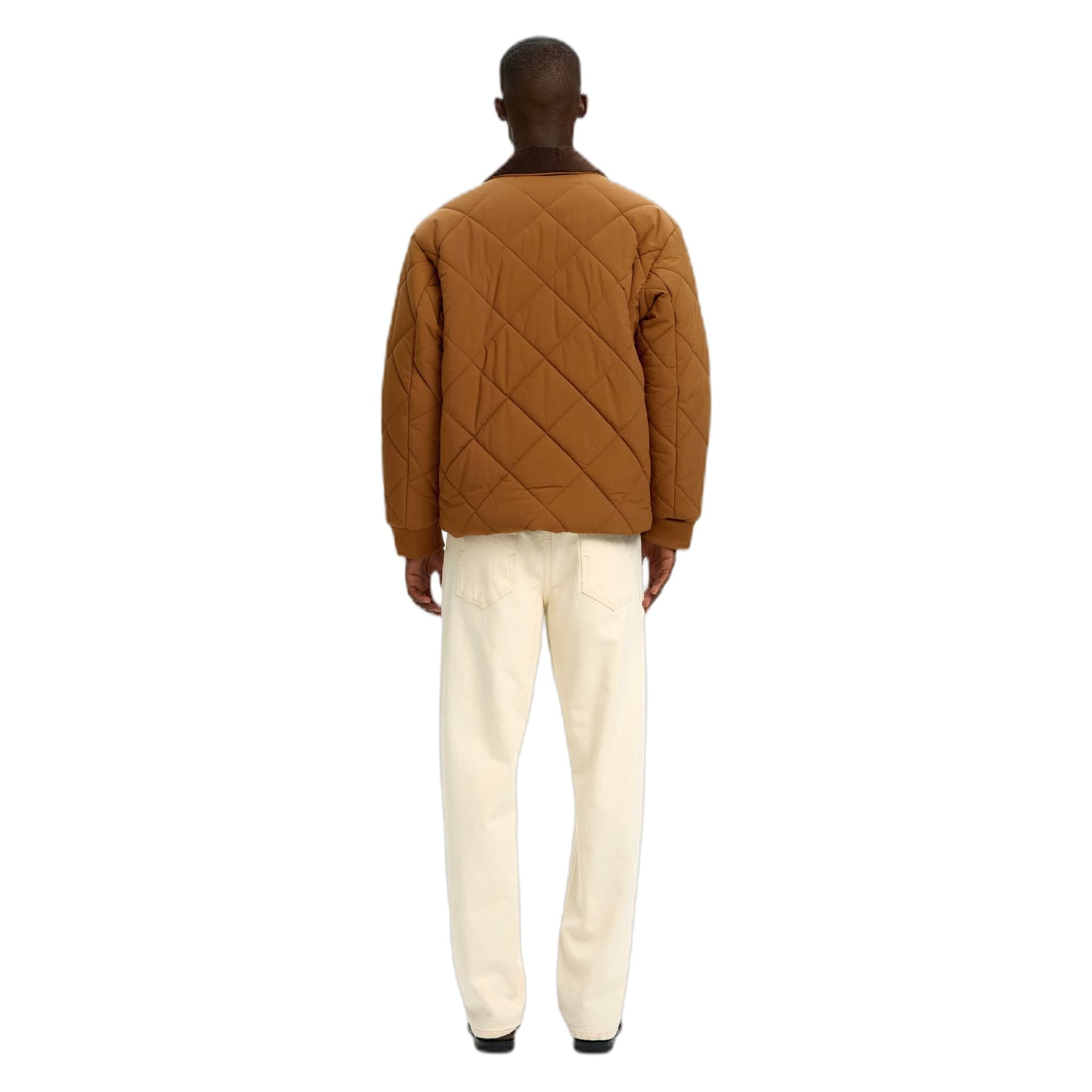 SELECTED HOMME giacca selected homme bryce quilted puffer - monks robe - 6