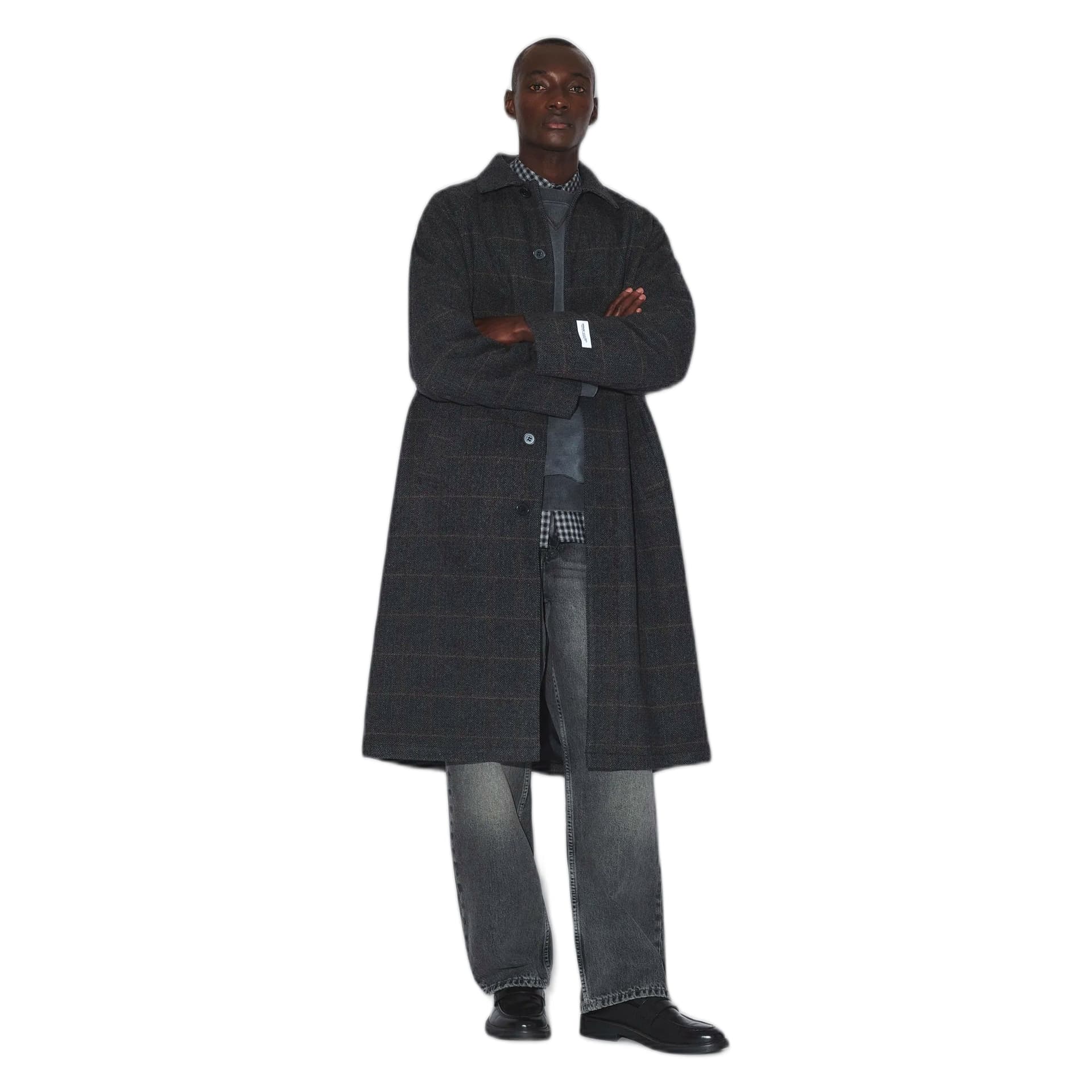DRDENIM cappotto dr denim jayden coat - grey harringbone - 2