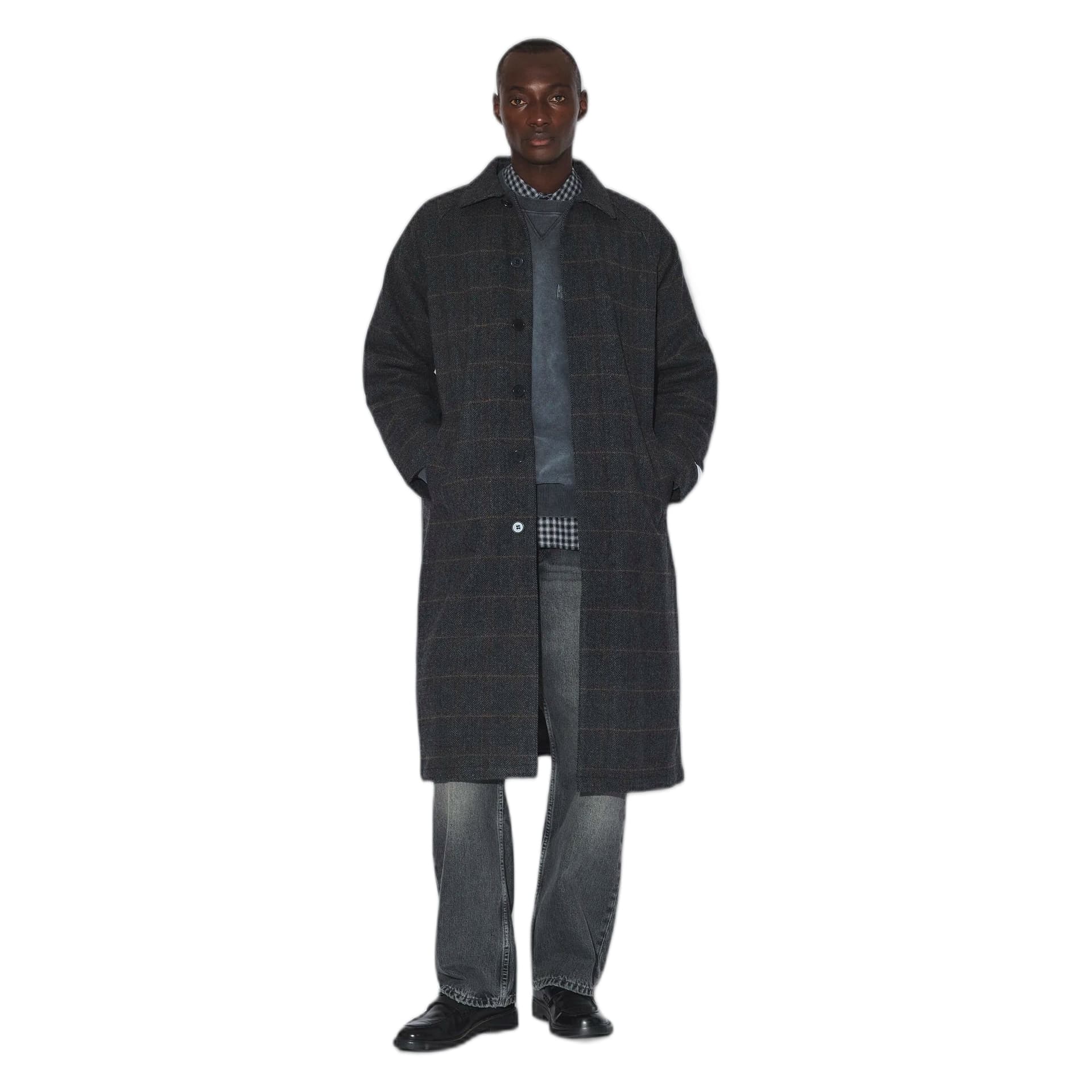 DRDENIM cappotto dr denim jayden coat - grey harringbone - 6