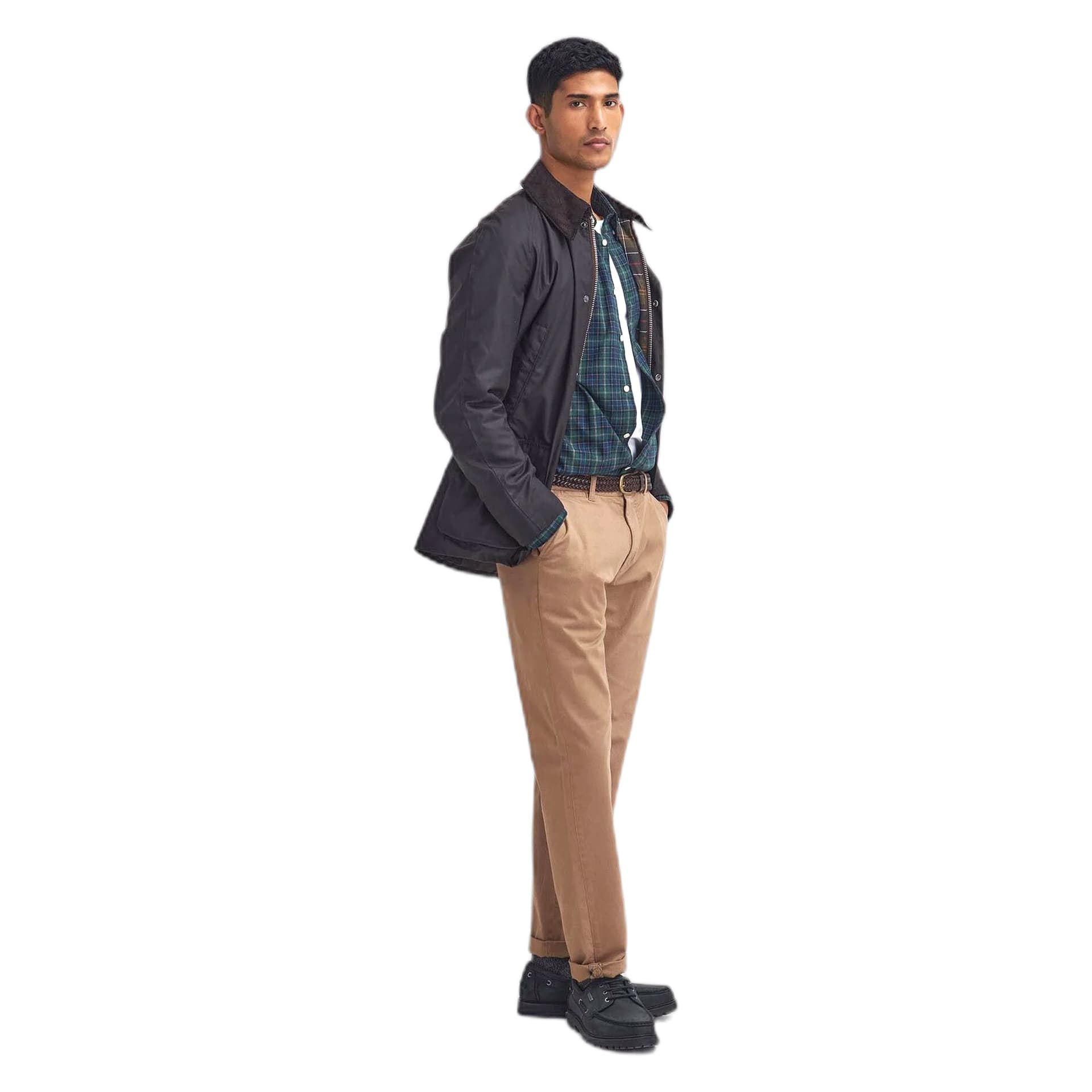 BARBOUR giacca barbour ashby wax jacket - rustic classic - 4