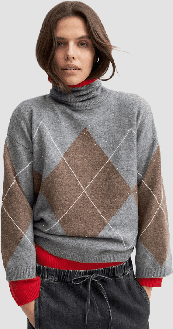 MARELLA maglia misto lana con paillette donna silver - 2