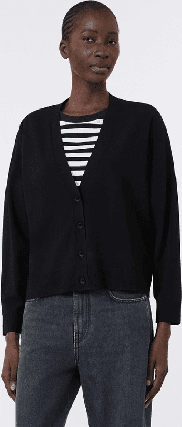 MAX MARA cardigan a v donna nero - 2