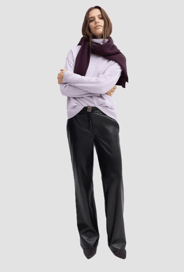 MARELLA pantalone effetto pelle donna navy blue - 2