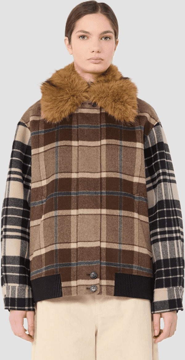MAX MARA bomber in drap donna marrone - 2