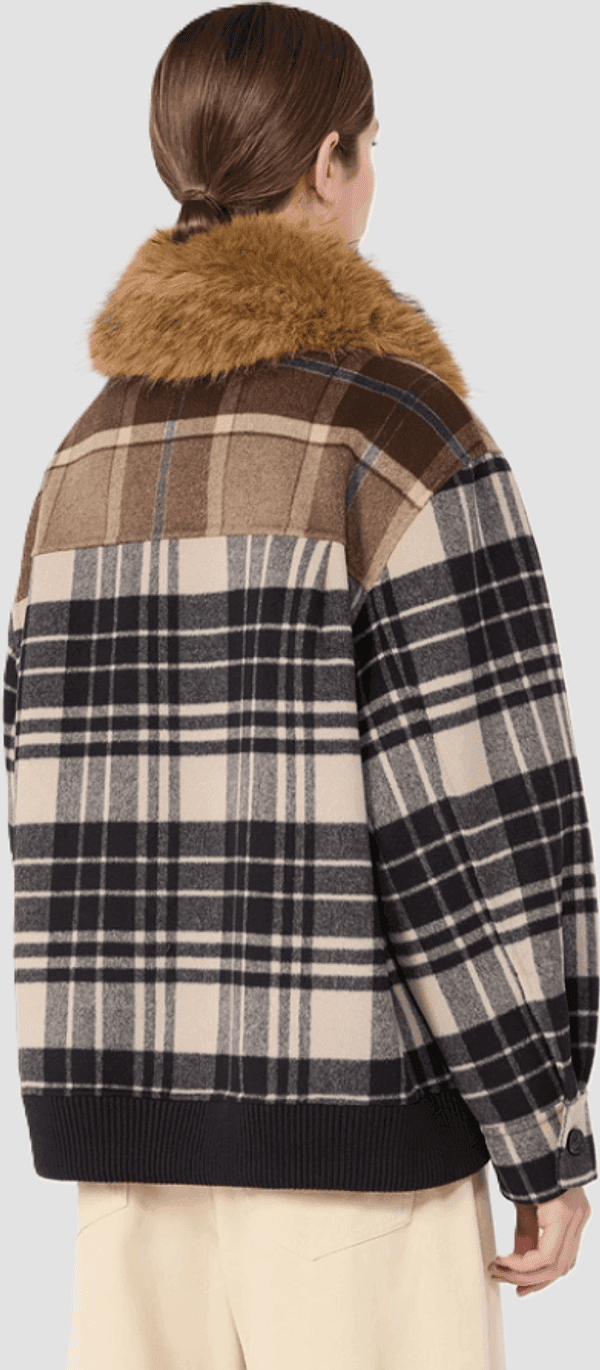 MAX MARA bomber in drap donna marrone - 3