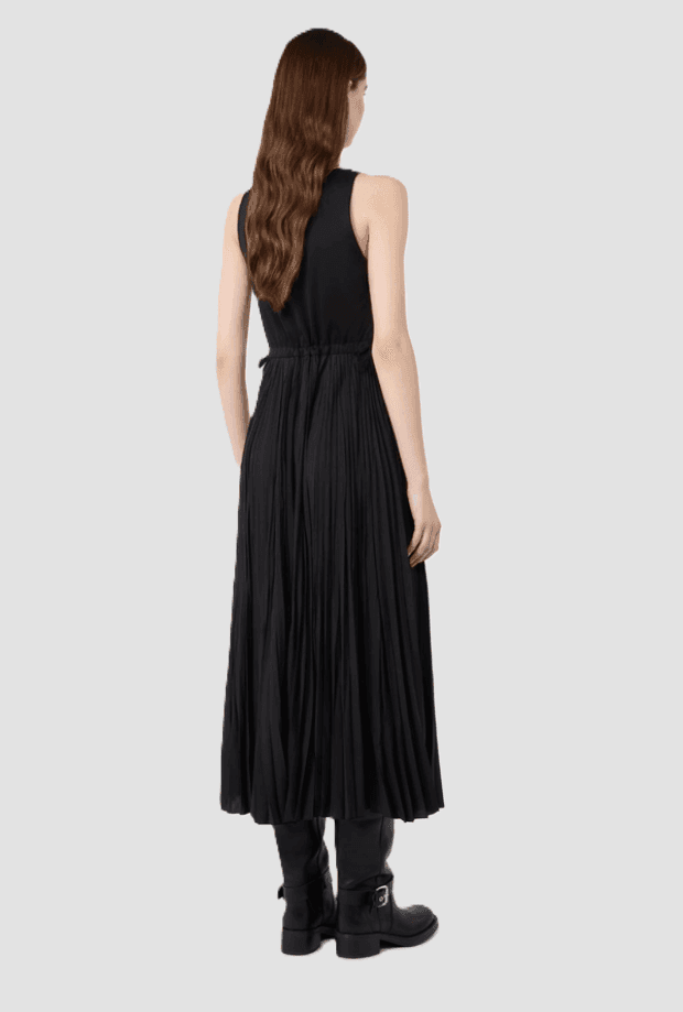 MAX MARA abito con gonna in plisse donna nero - 3
