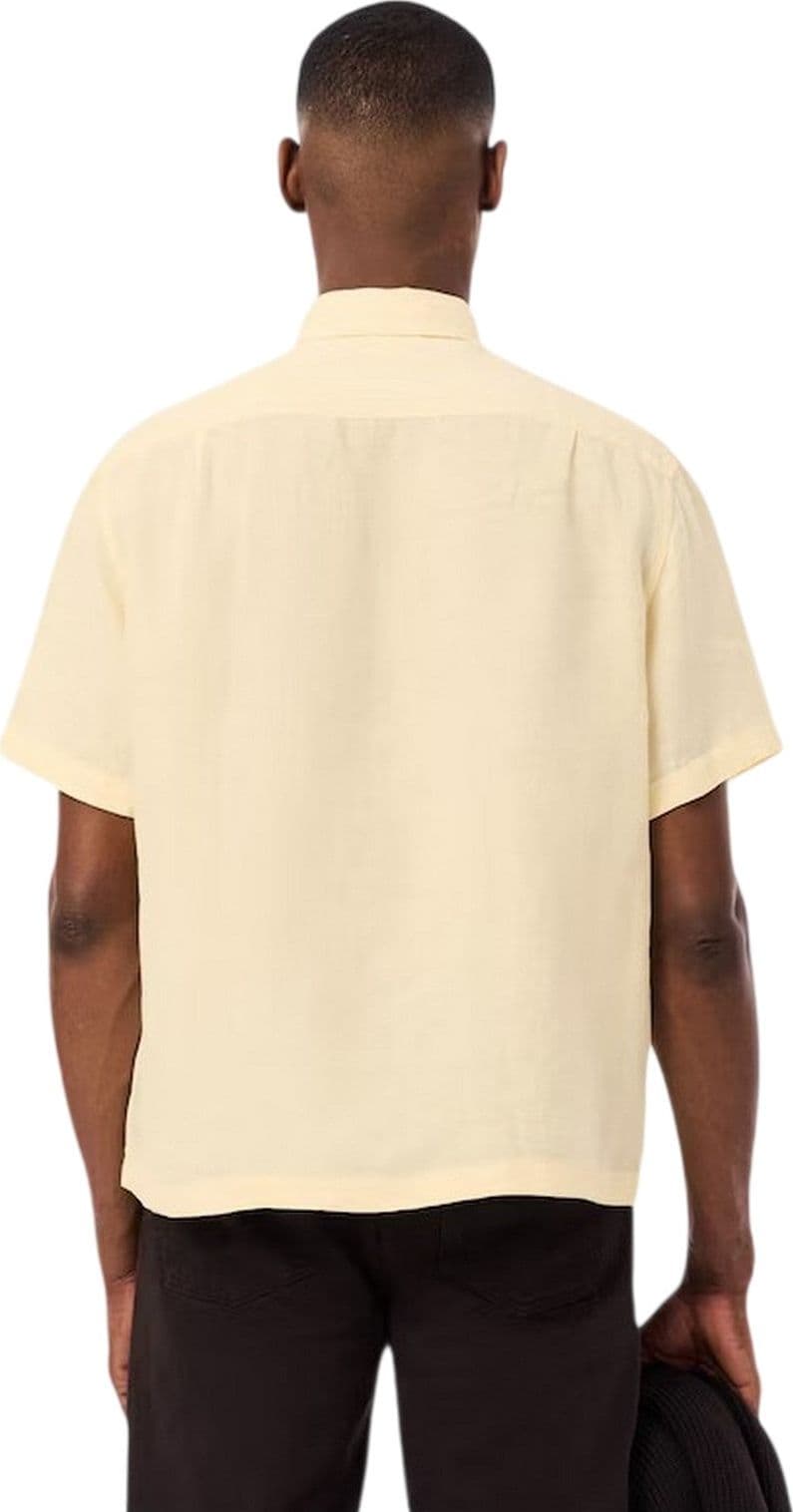 Lacoste camicie casual uomo lacoste - camicia manica corta - beige - 3