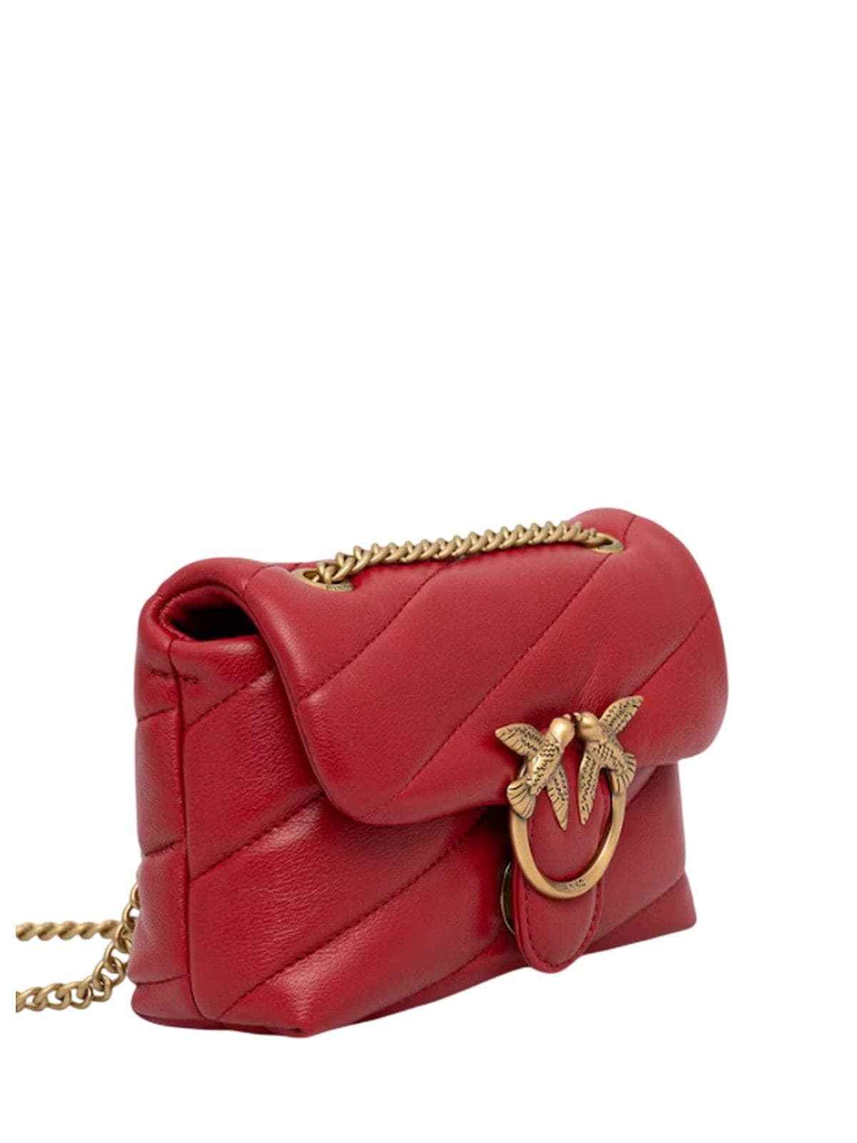 Pinko borse a mano donna pinko - love lady puff mini cl sheep - rosso - 2