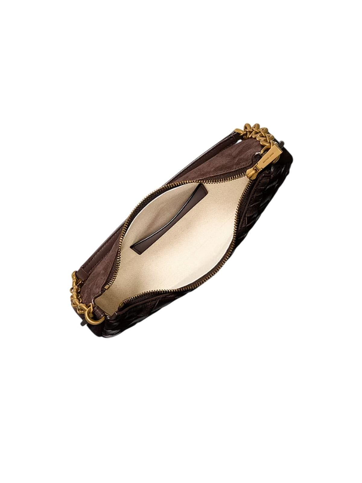 MICHAEL KORS borse a mano donna michael kors - md chain pouchette - marrone - 3
