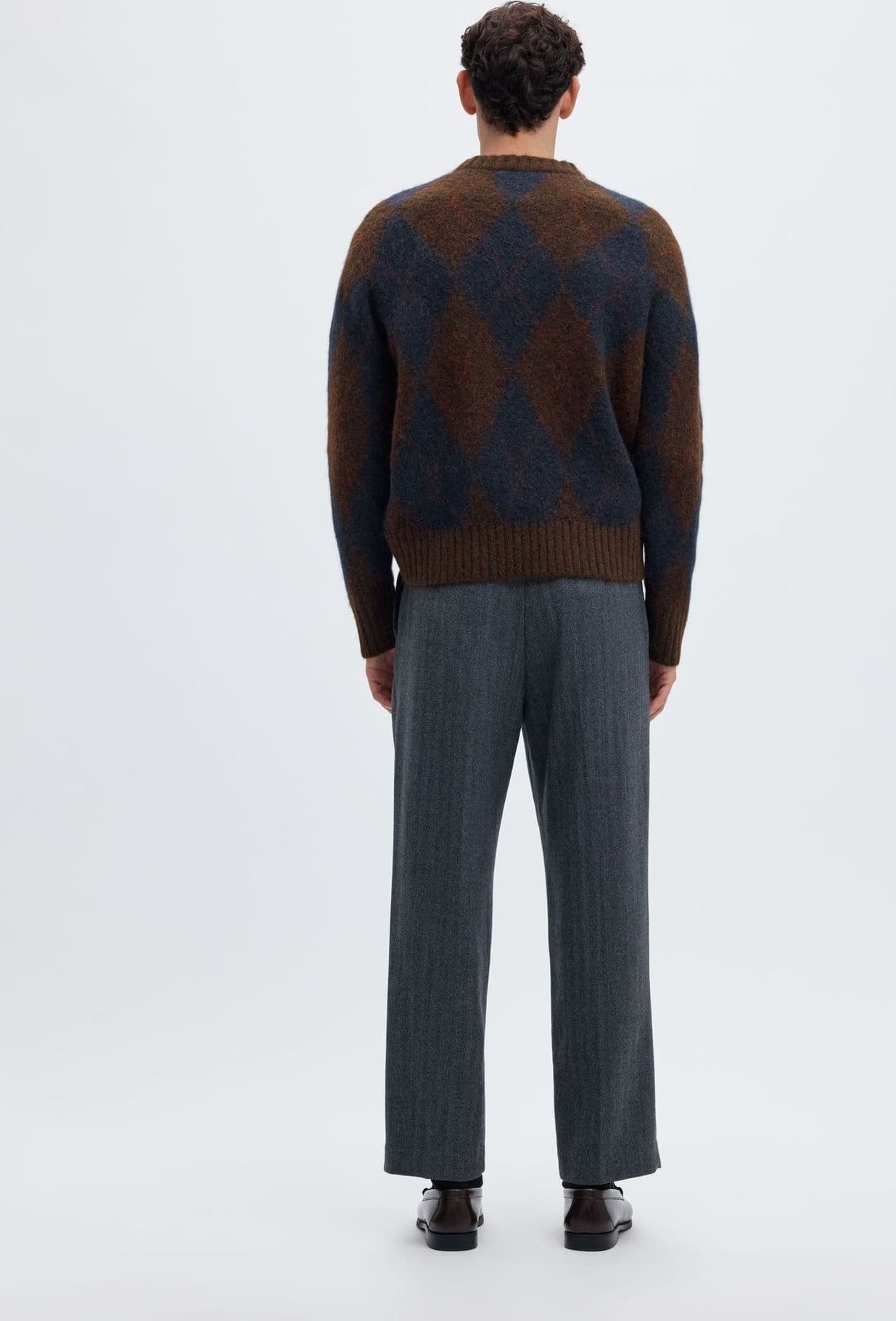 SELECTED Maglia Uomo Selected SLMRAI LS KNIT ARGYLE DELC - 3