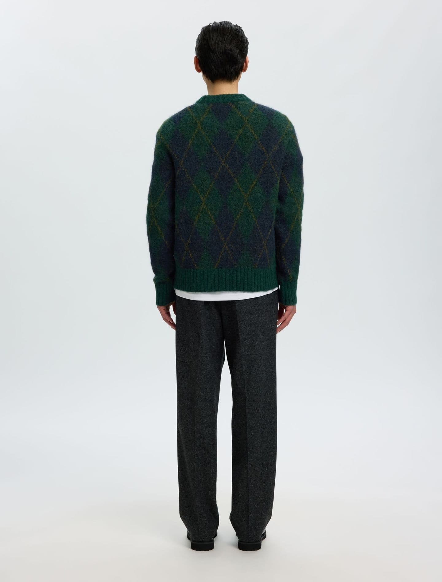 SELECTED Maglia Uomo Selected SLMRAI LS KNIT ARGYLE DELC - 3