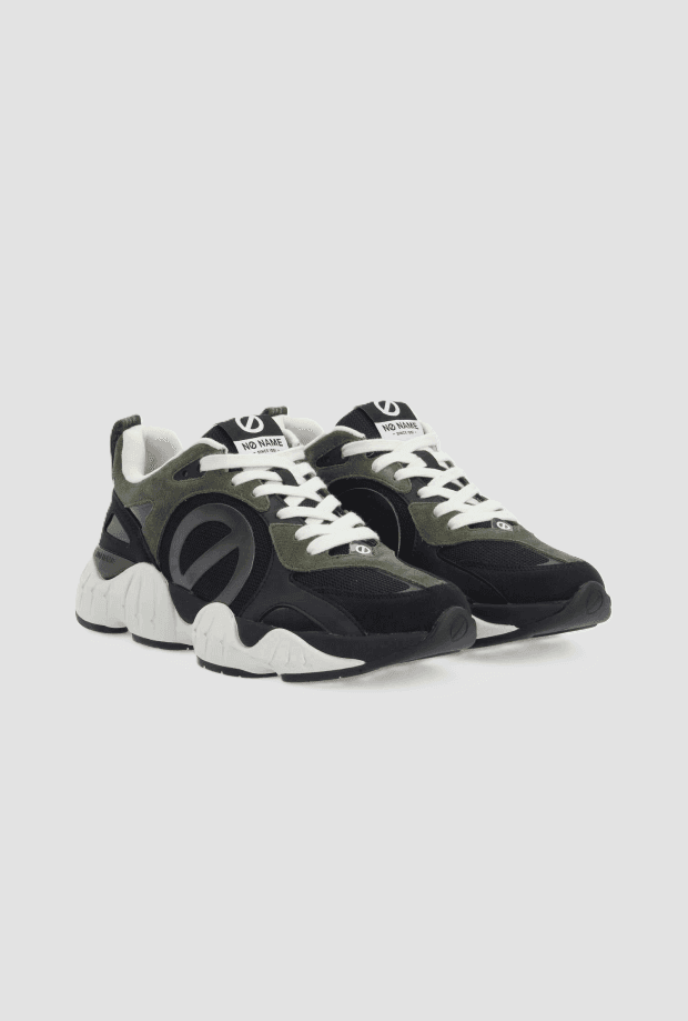 NO NAME scarpe krazee runner uomo nero-verde - 2