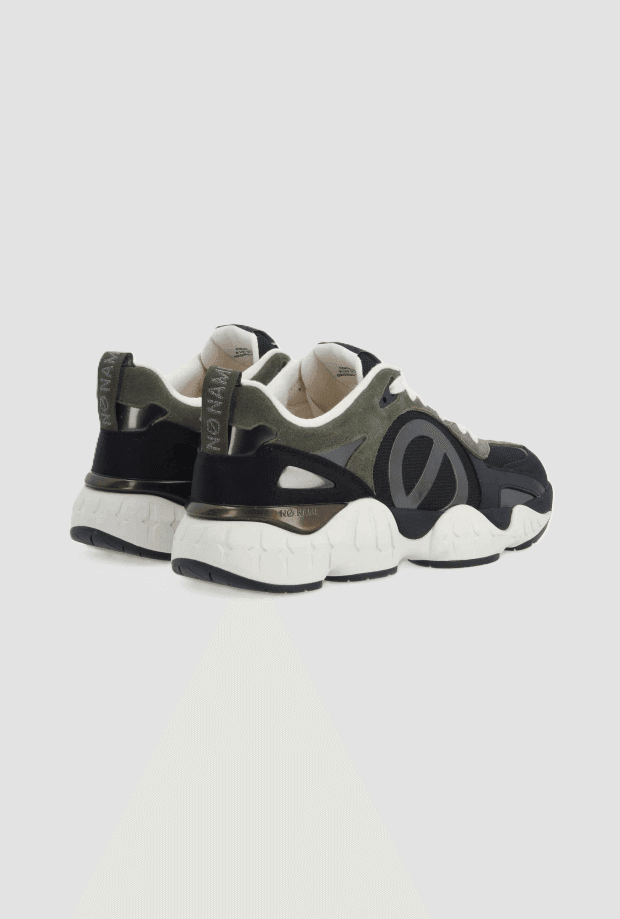 NO NAME scarpe krazee runner uomo nero-verde - 3