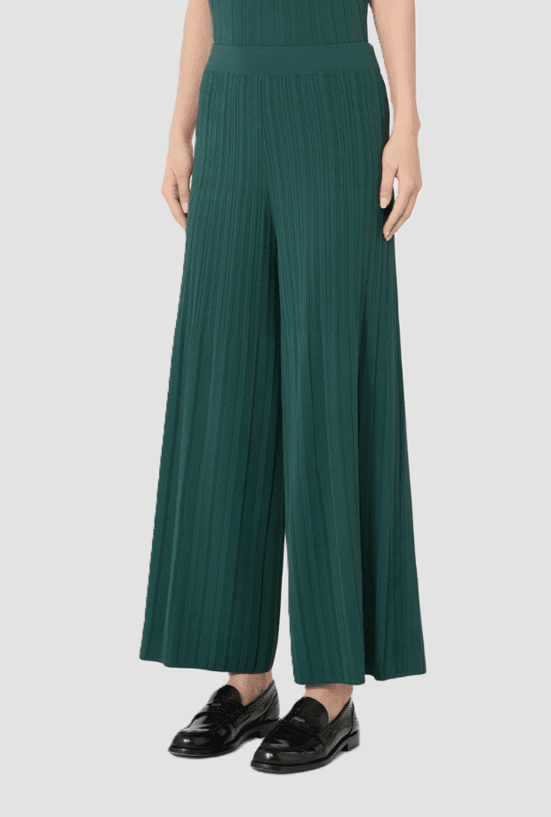 WEEKEND Max Mara pantalone plisse donna verde - 2